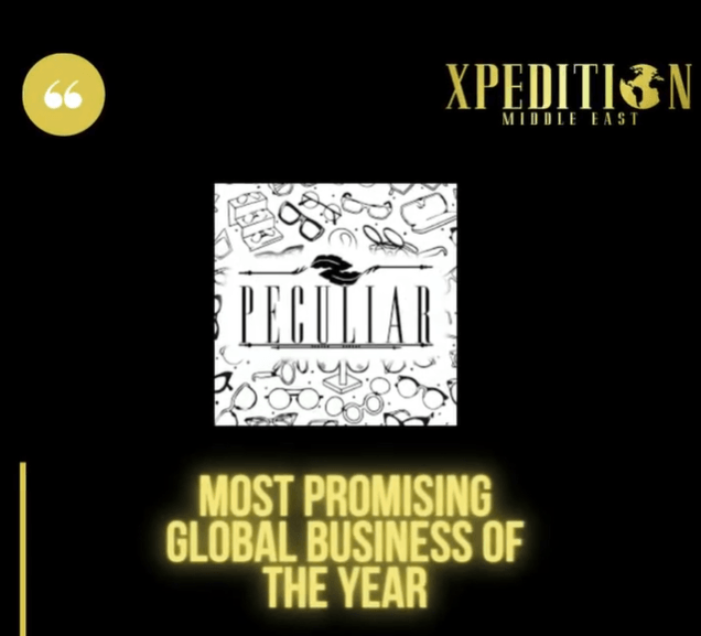 Promising Global Business of the Year - Xpedition Magazine Dubai - peculiareyewear