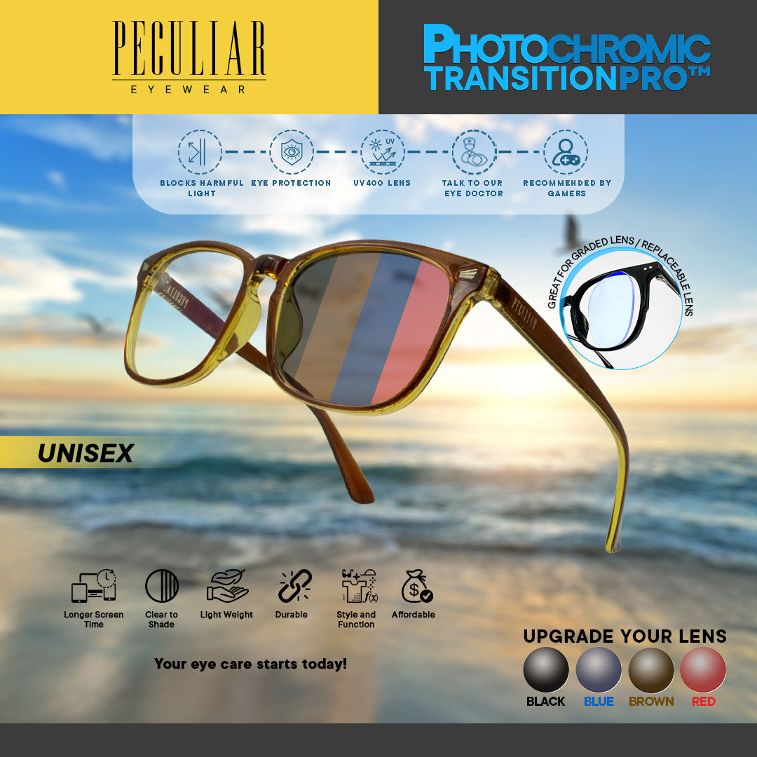 Aoki Square BrownYellow TransitionPRO Brown