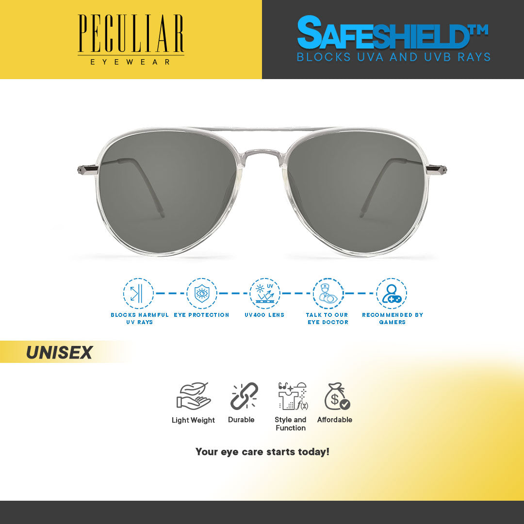 Hero White Aviator UV400