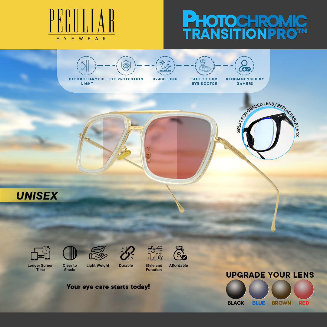 Luke TransWhite Aviator