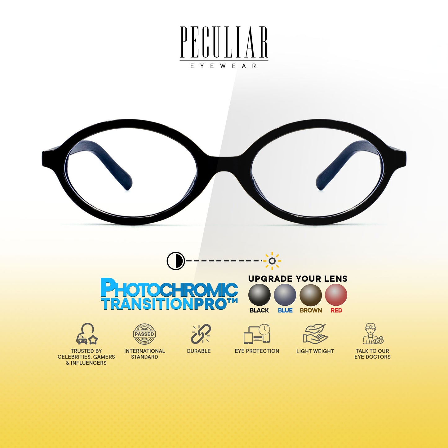 Nefertiti Oval Photochromic TransitionPro