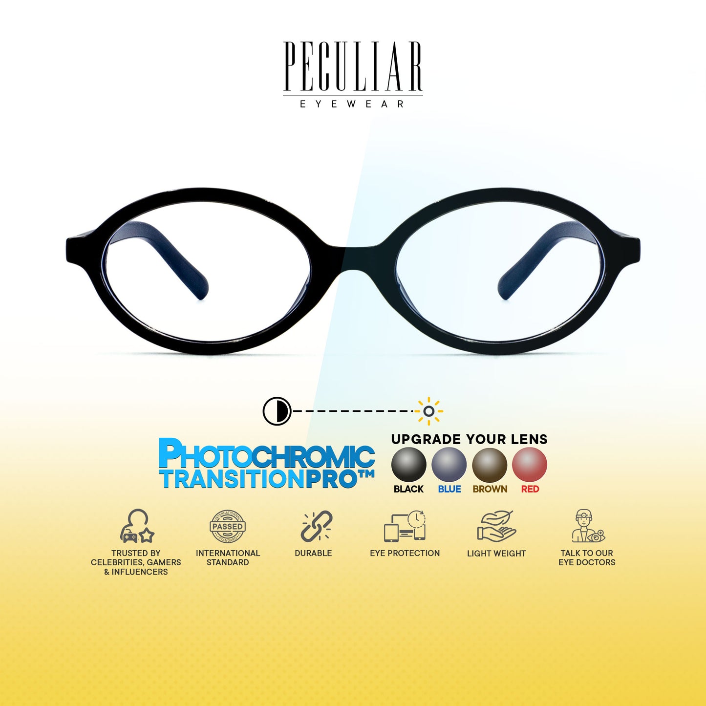 Nefertiti Oval Photochromic TransitionPro