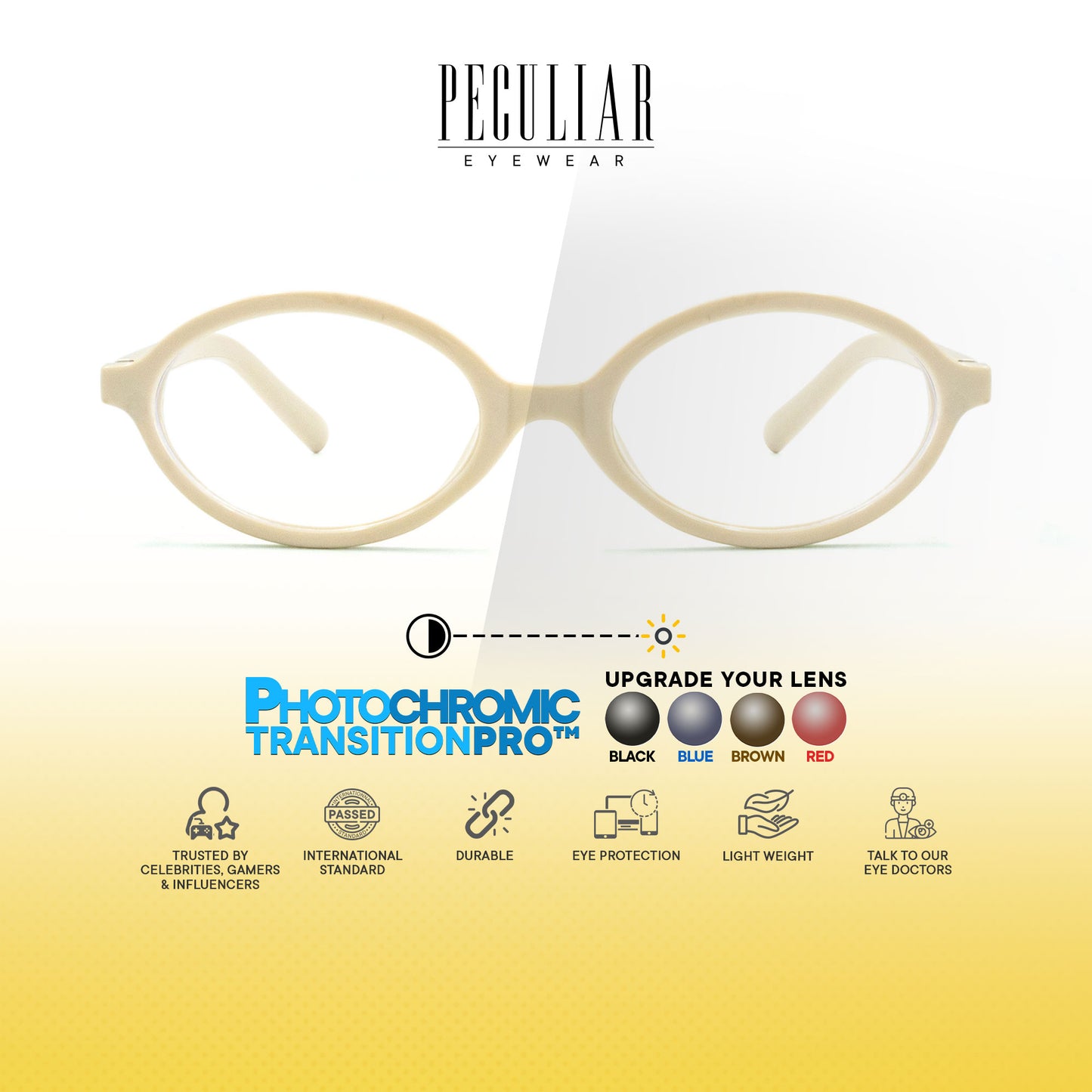 Nefertiti Oval Photochromic TransitionPro