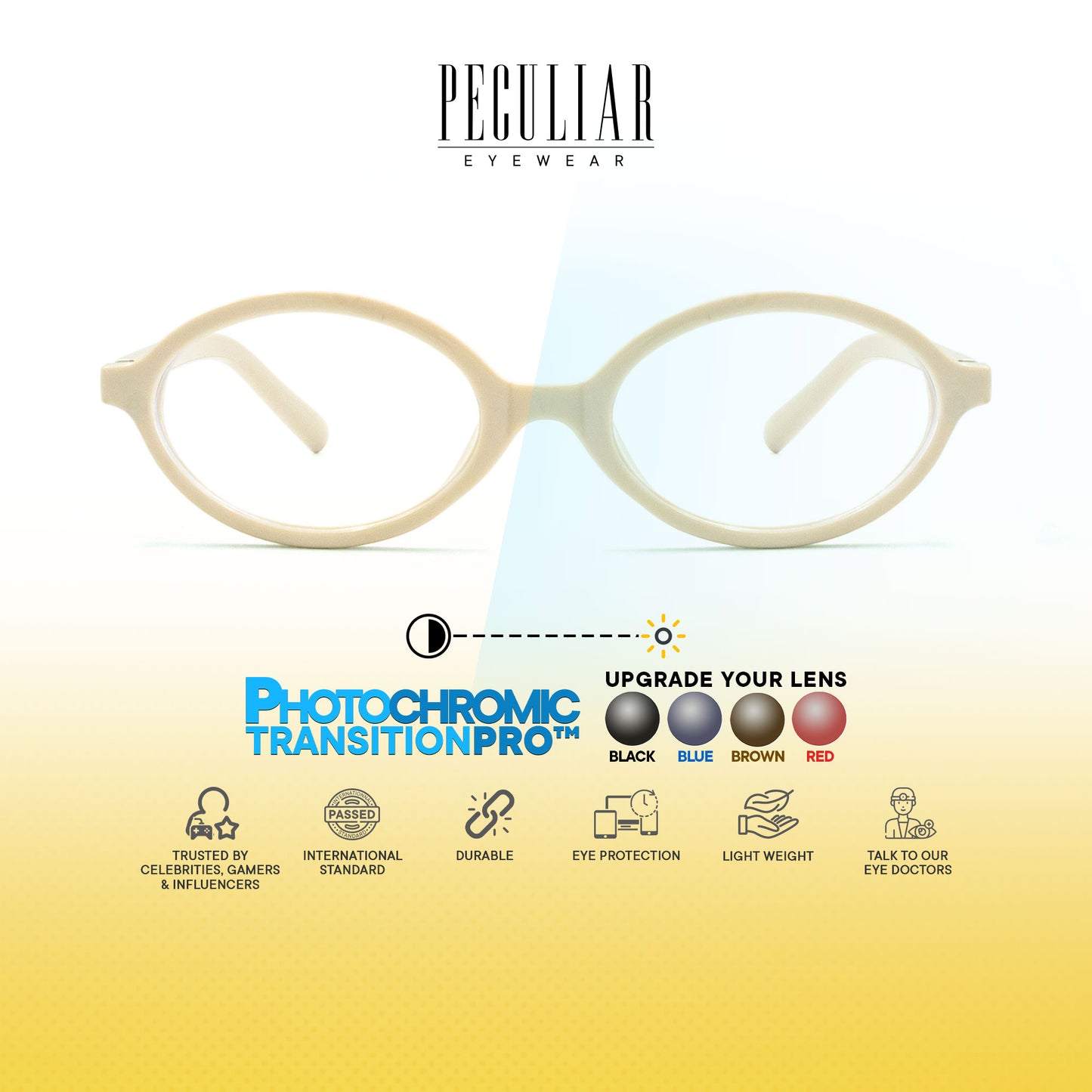 Nefertiti Oval Photochromic TransitionPro