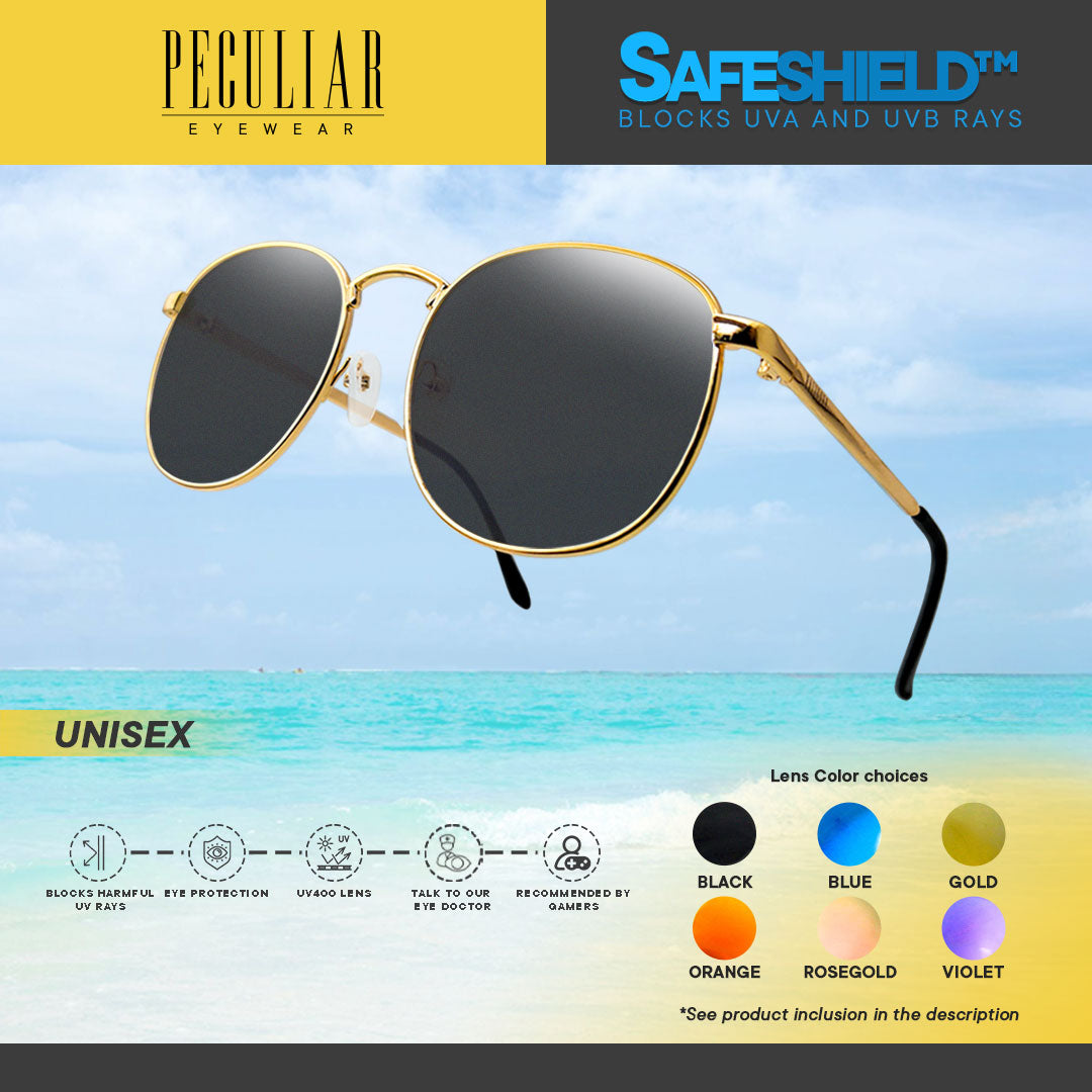 Hugo Gold Round UV400