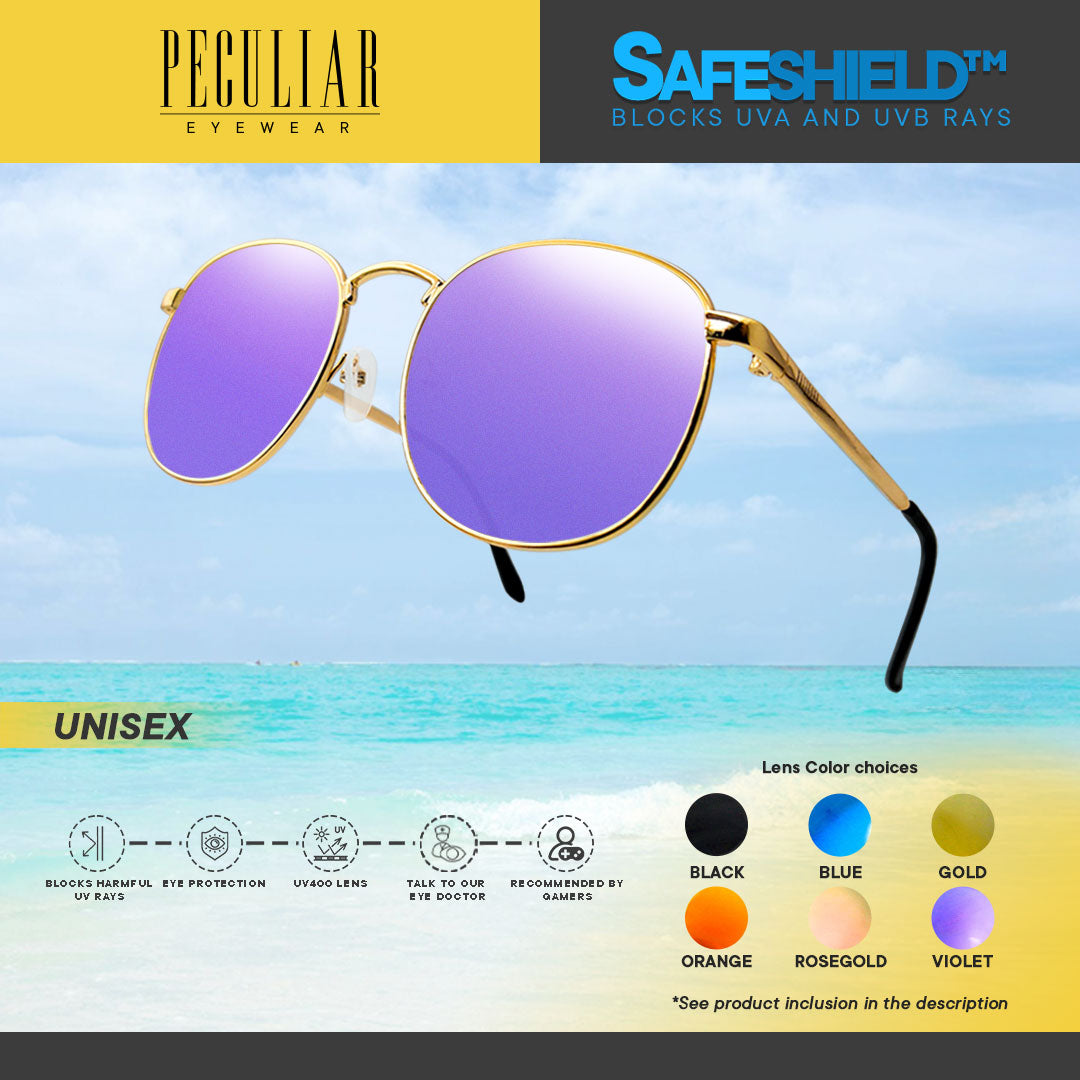 Hugo Gold Round UV400