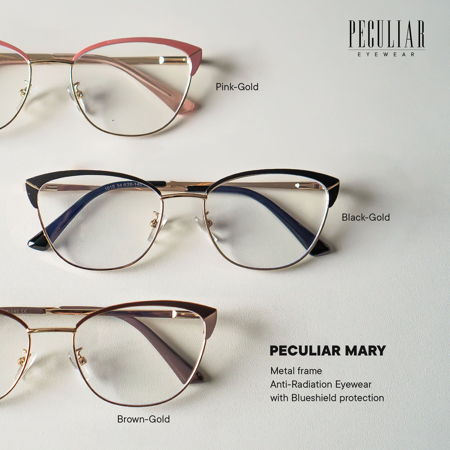 Mary Cat Eye Metal Frame Photochromic TransitionPro