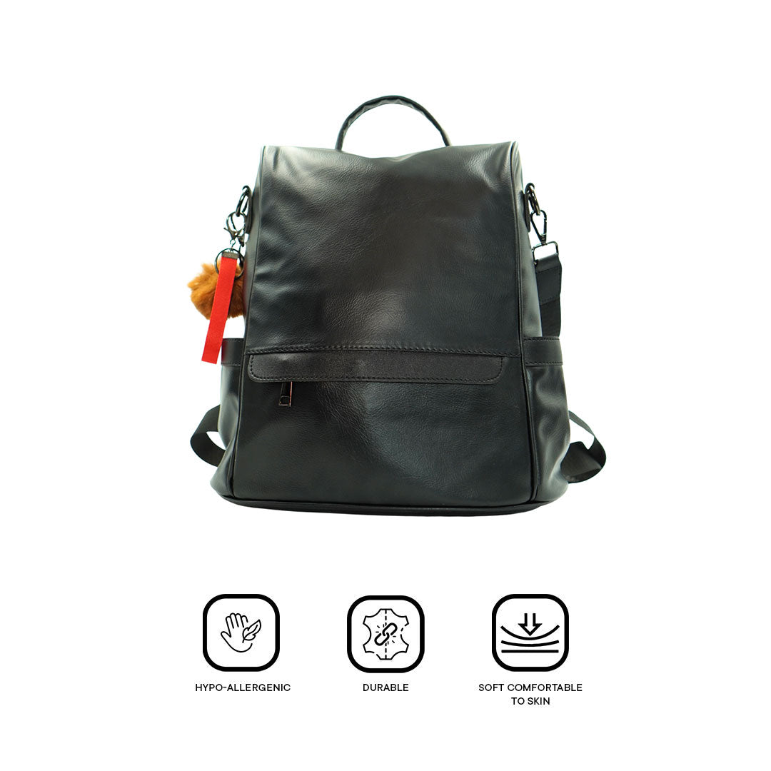 Peculiar LIZ Leather Backpack Business Office School for men women