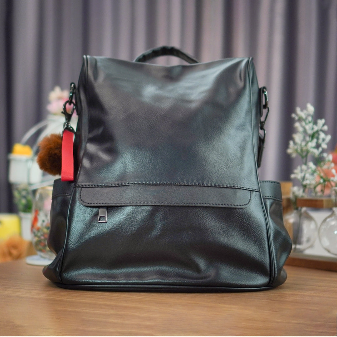 Peculiar LIZ Leather Backpack Business Office School for men women