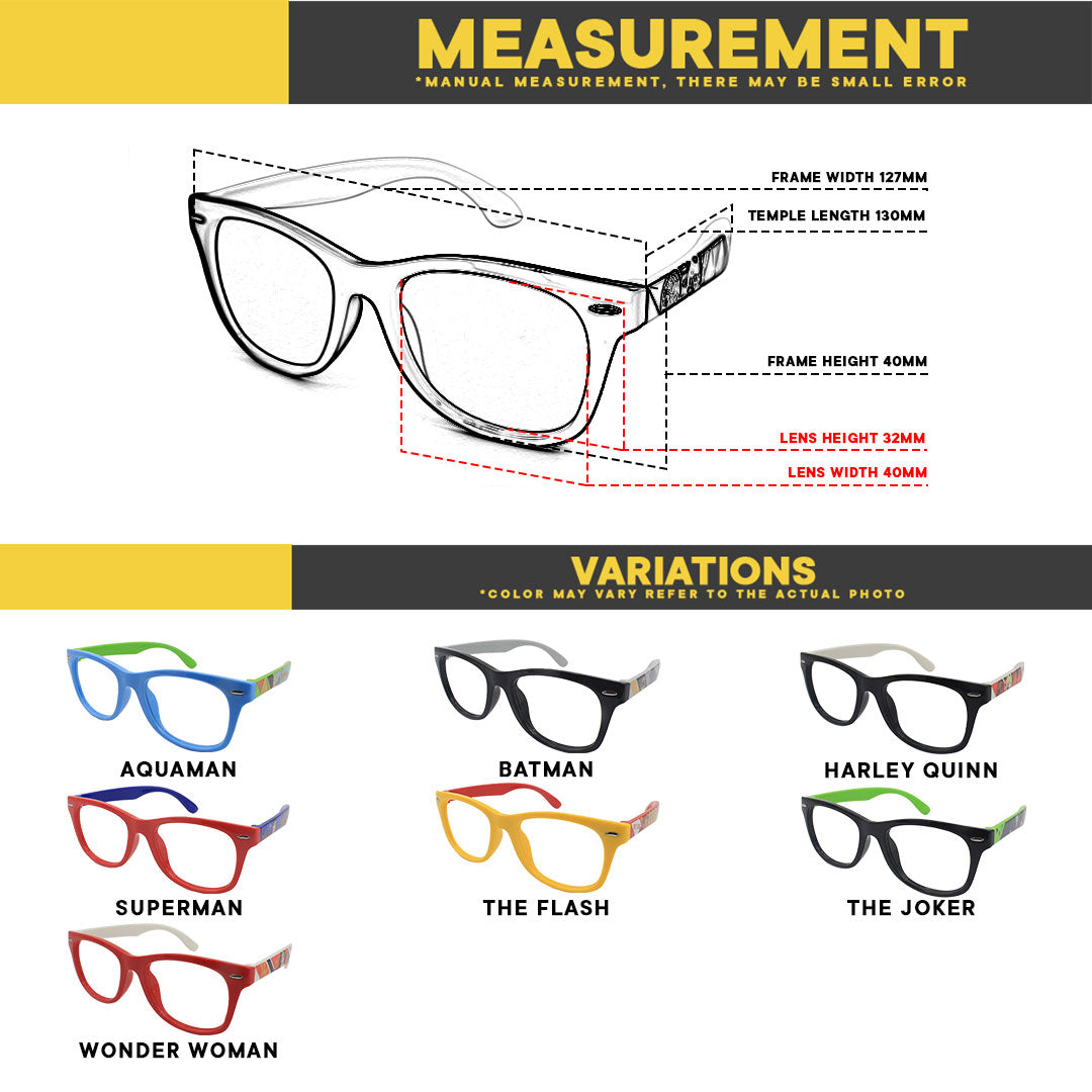 Justice League X Peculiar Kids Collection Eyeglasses Anti-radiation Computer Eyewear