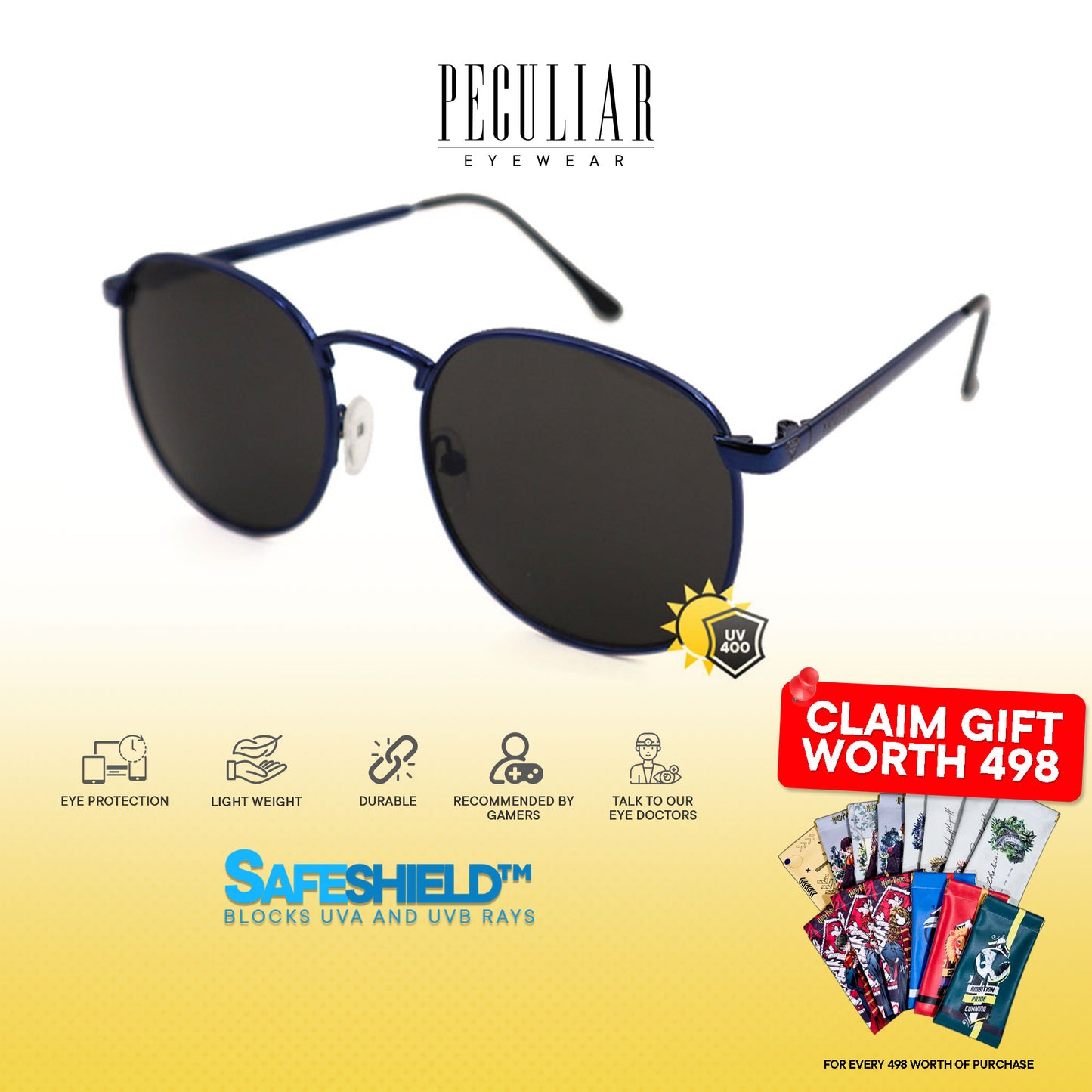 Justice League X Peculiar SUPERMAN Collection Sunglasses for Men and Women