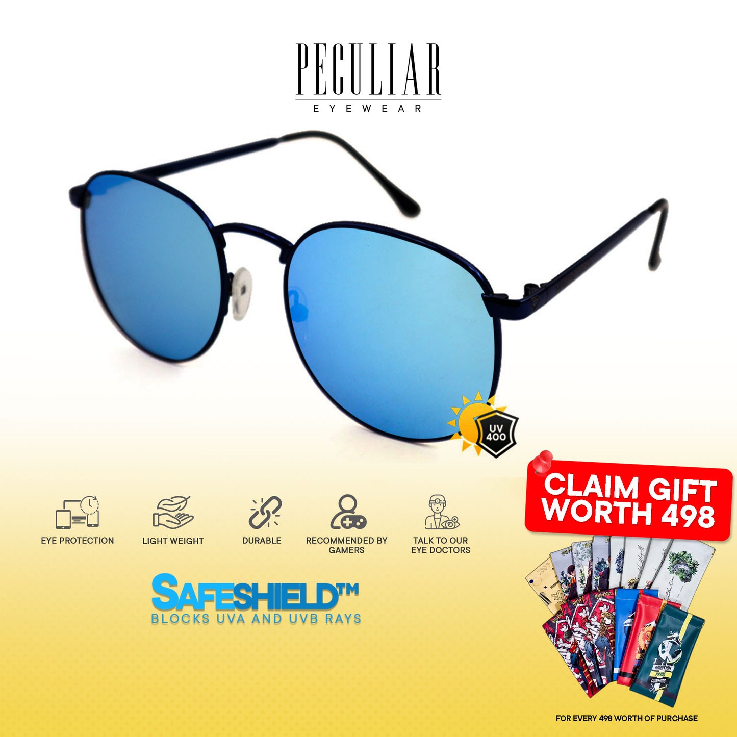 Justice League X Peculiar SUPERMAN Collection Sunglasses for Men and Women