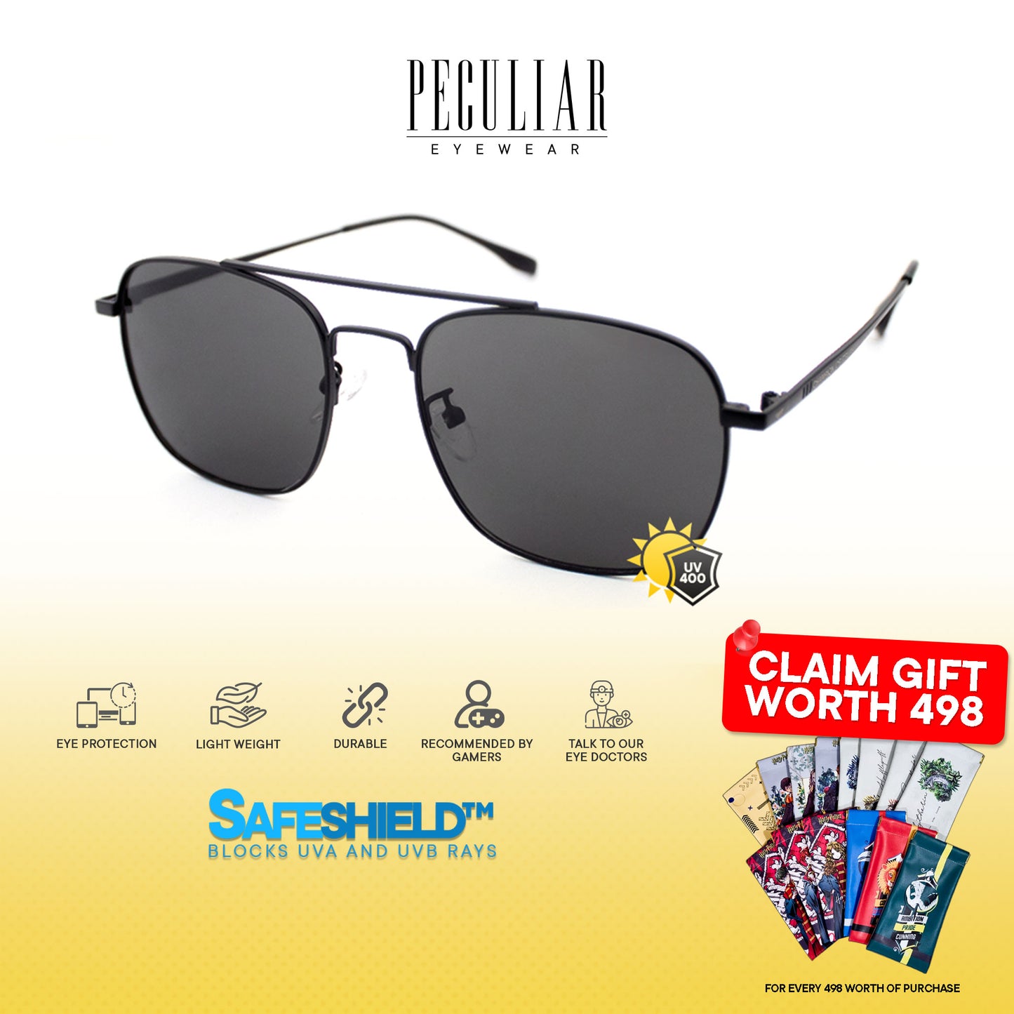 Justice League X Peculiar WONDER WOMAN Collection Sunglasses for Men and Women