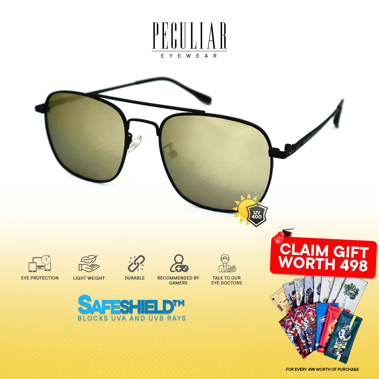 Justice League X Peculiar WONDER WOMAN Collection Sunglasses for Men and Women