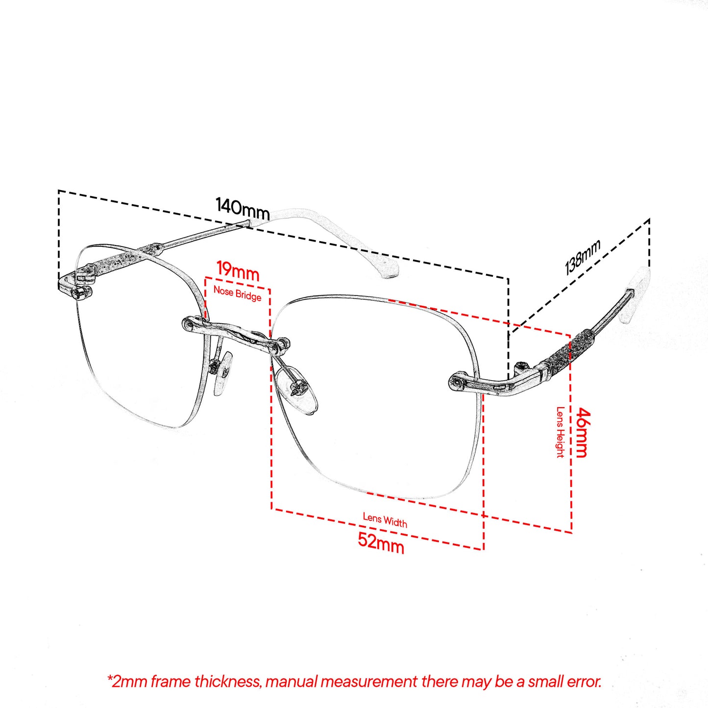 Peculiar Aura Alloy Rimless TransitionPRO