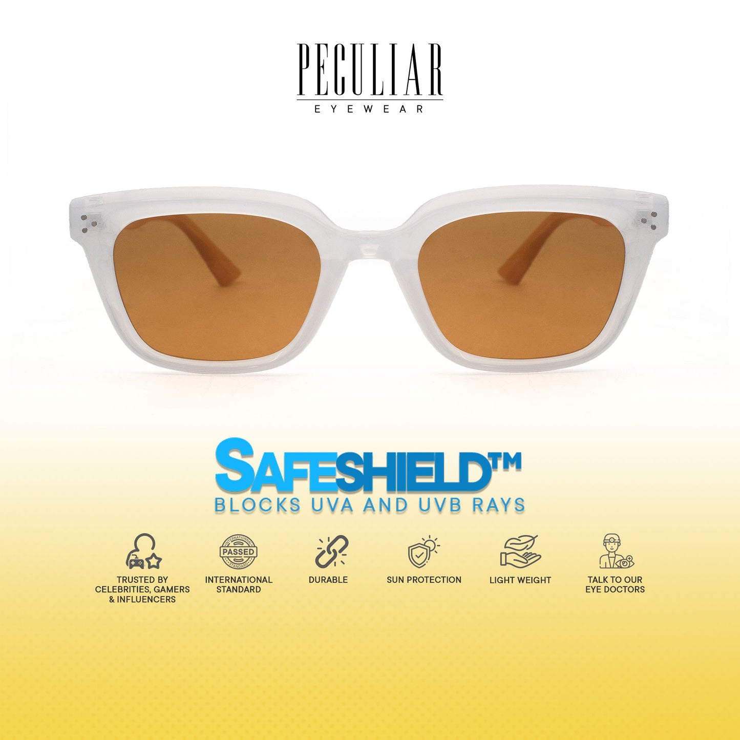 Peculiar Lyra Cat Eye Acetate Polarized Anti-Radiation Sunglass Eyewear for Woman Men