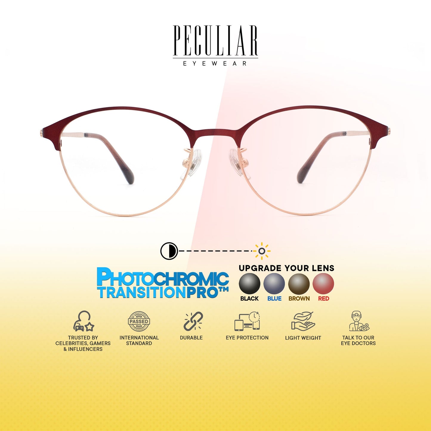 Peculiar Zuri Oval Titanium Computer Glasses Anti Radiation Eyeglass Replaceable for Men Women