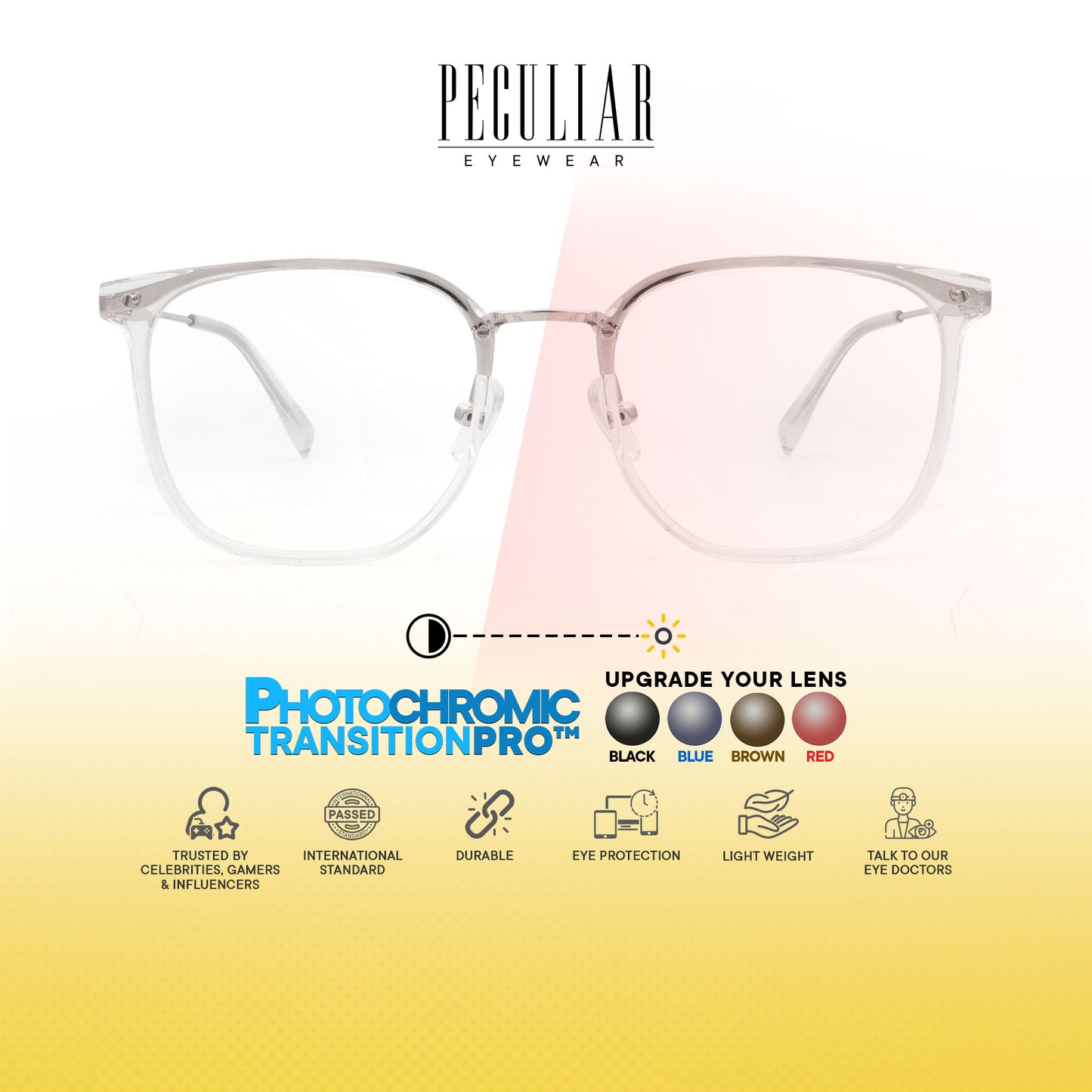 Peculiar Glim Square Acetate Steel Computer Glasses AntiRadiation Eyeglass Replaceable for Men Women