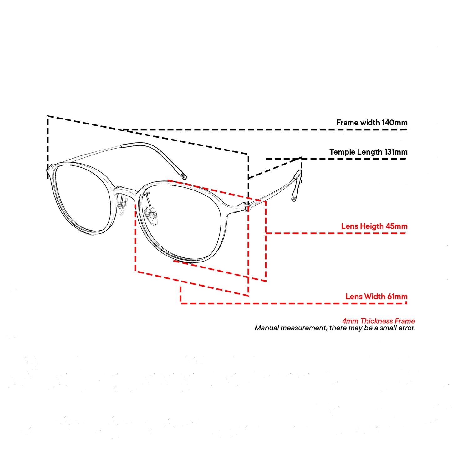 Peculiar Sora Round Titanium Computer Glasses Anti Radiation Eyeglass Replaceable for Men Women