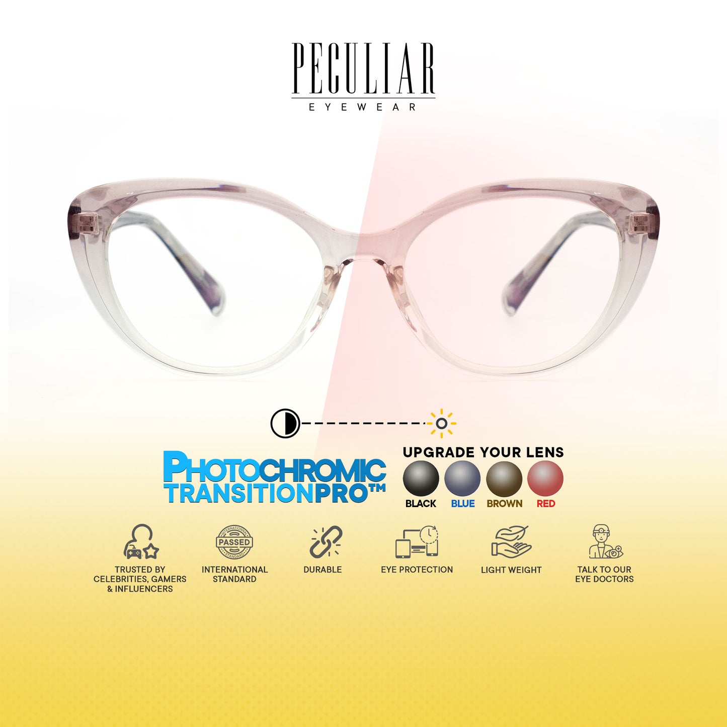 Peculiar Sole Cat Eye Acetate Steel Computer Glasses Anti Radiation Eyeglass Replaceable Men Women
