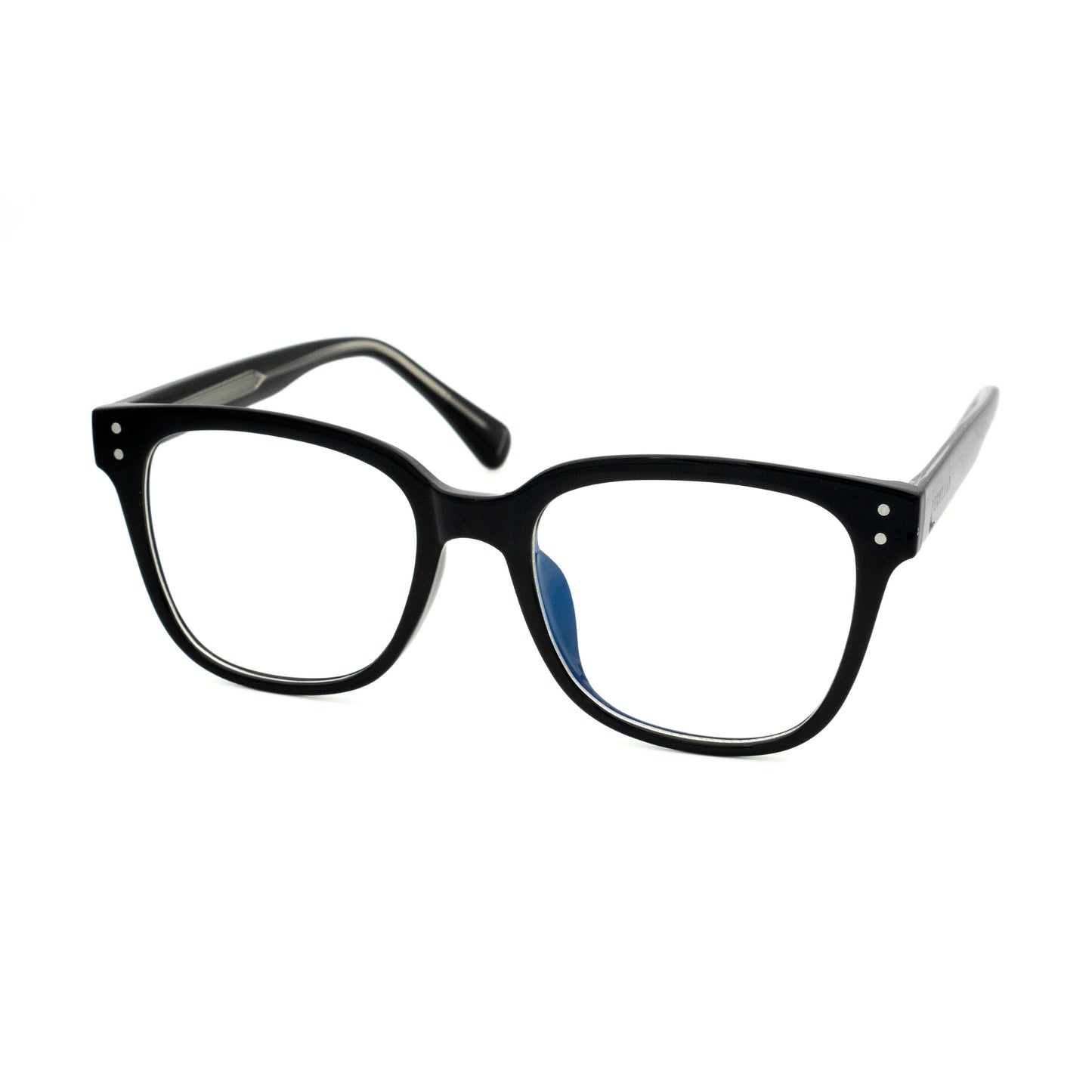 Peculiar Pax Square Acetate Steel Computer Glasses Anti Radiation Eyeglass Replaceable for Men Women
