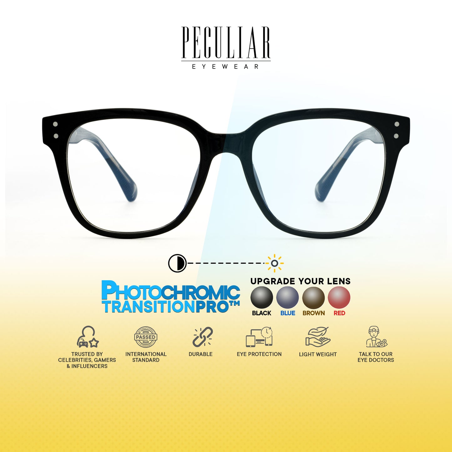 Peculiar Pax Square Acetate Steel Computer Glasses Anti Radiation Eyeglass Replaceable for Men Women