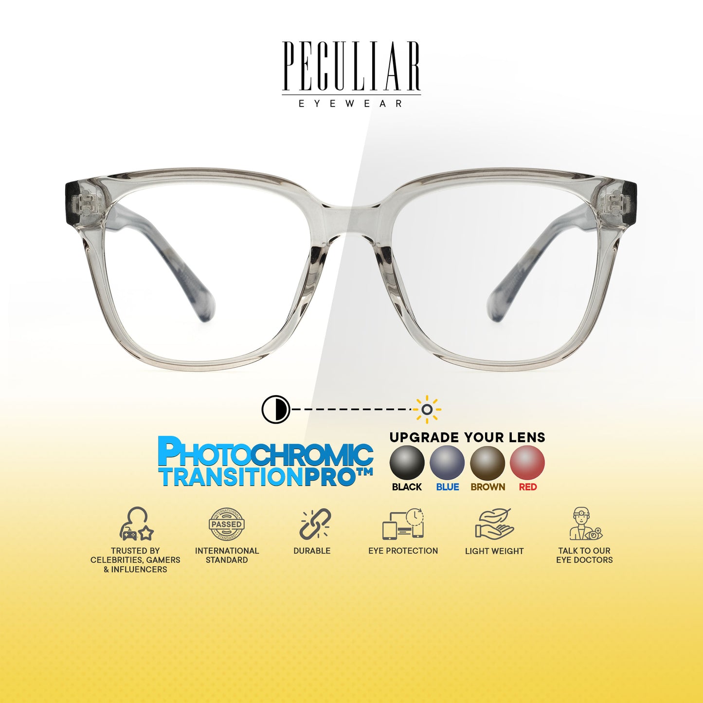 Peculiar Pax Square Acetate Steel Computer Glasses Anti Radiation Eyeglass Replaceable for Men Women