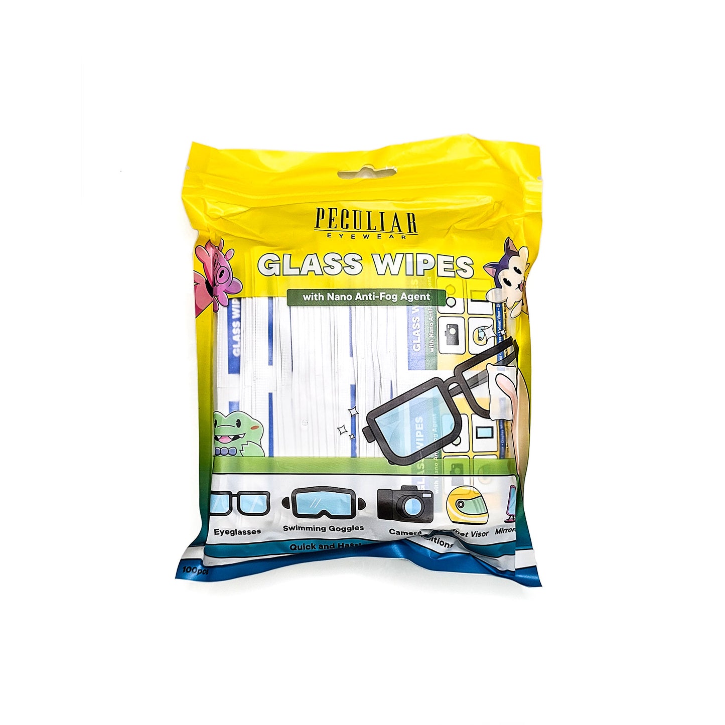 Peculiar Anti-Fog Glass Wipes Wipes with Nano-Technology Cleaner Degreaser Non-Toxic Quick Dry Dust removal, quick drying, high definition, Disposable Eyeglasses Cleaning Dry Cleaning Wipes Lens Cleaning Tissue Screen Remove Dust