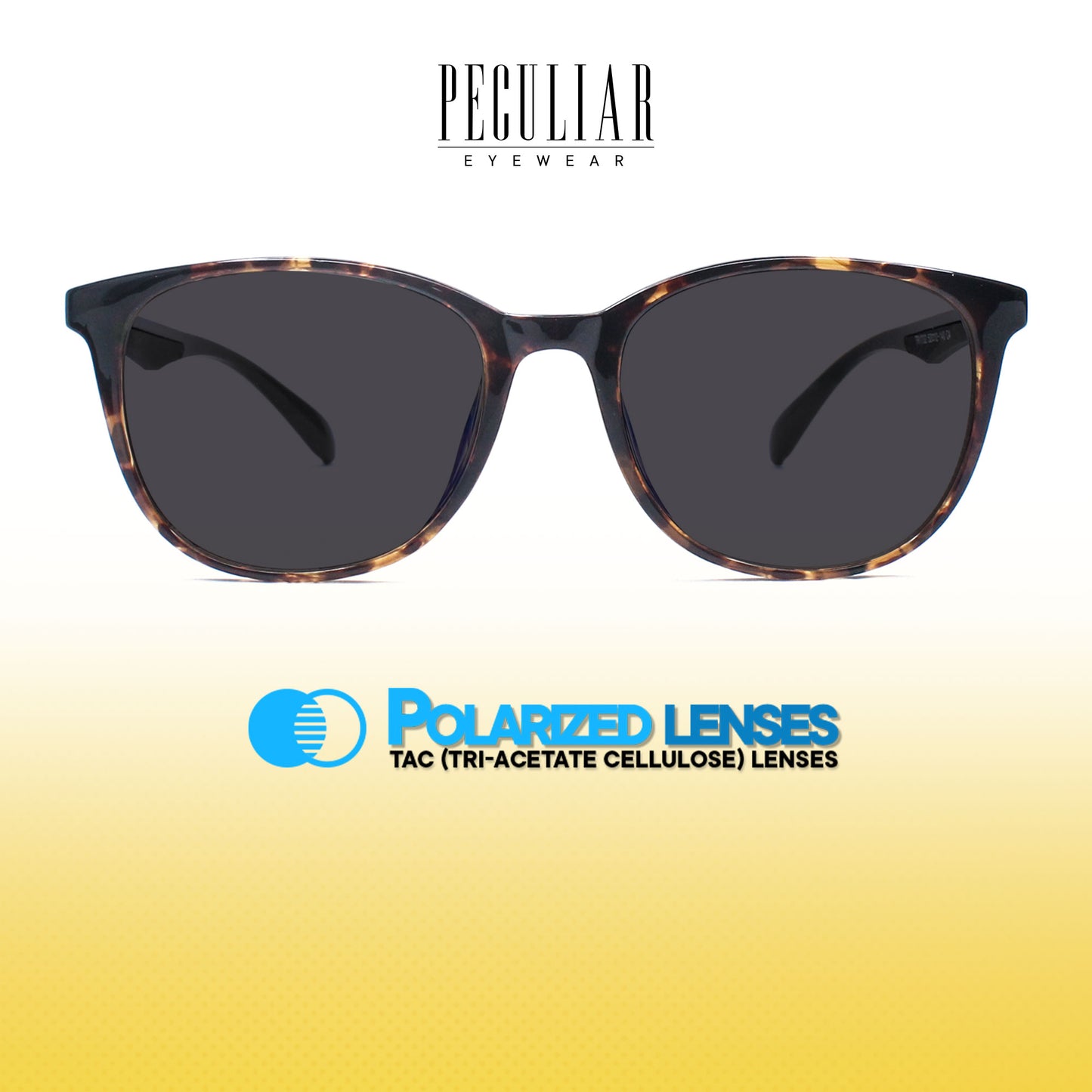 Peculiar Magnus Square Acetate Sunglasses Polarized TAC UV400 & Anti-Rad Lenses Replaceable Frames for Men & Women