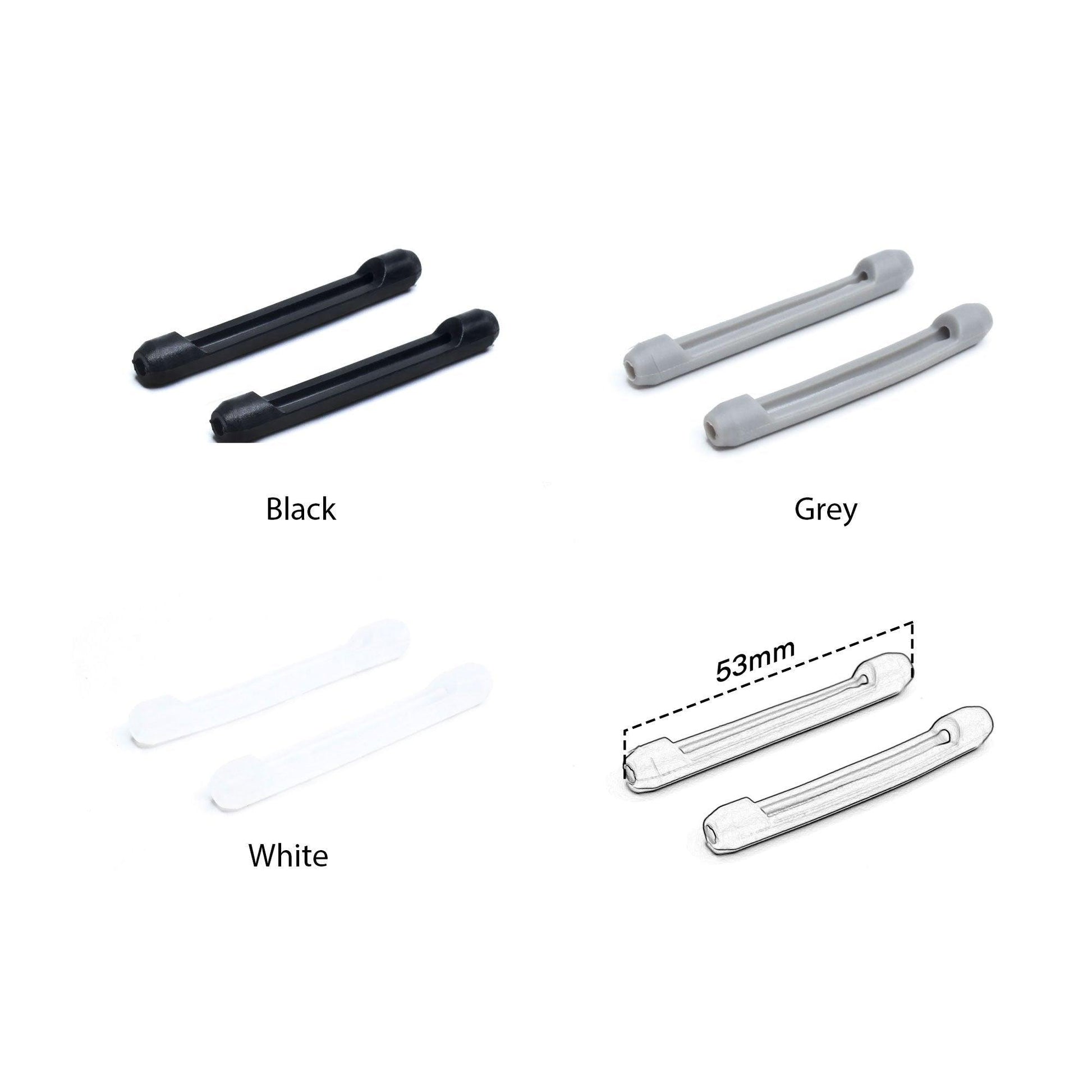 Peculiar TTS05 Silicon Rubber Eyeglass End Tips Anti Slip Ear Grip - peculiareyewear