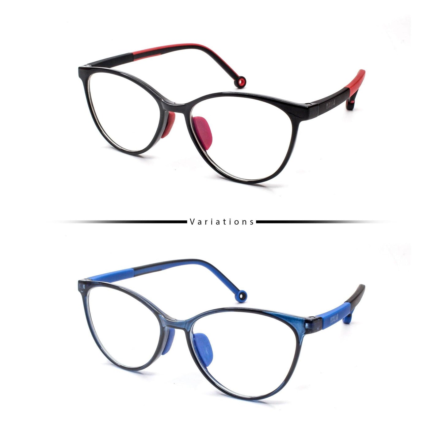 Peculiar AIDEN Cat Eye KIDS FLEX TR90 Rubberized Frame Anti Radiation Glasses UV400 - peculiareyewear