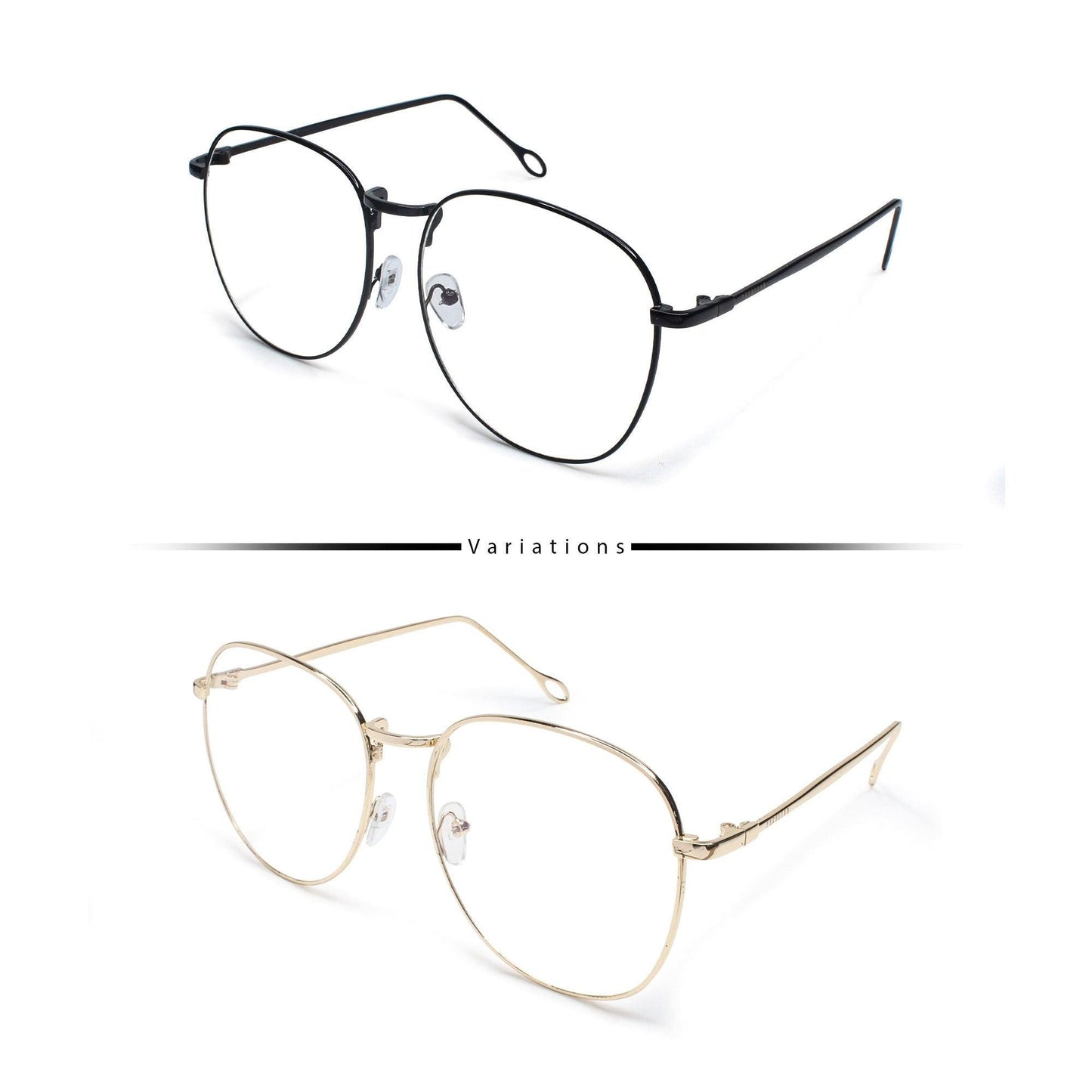 Peculiar COLT Round Oversized Anti Radiation Glasses UV400 - peculiareyewear