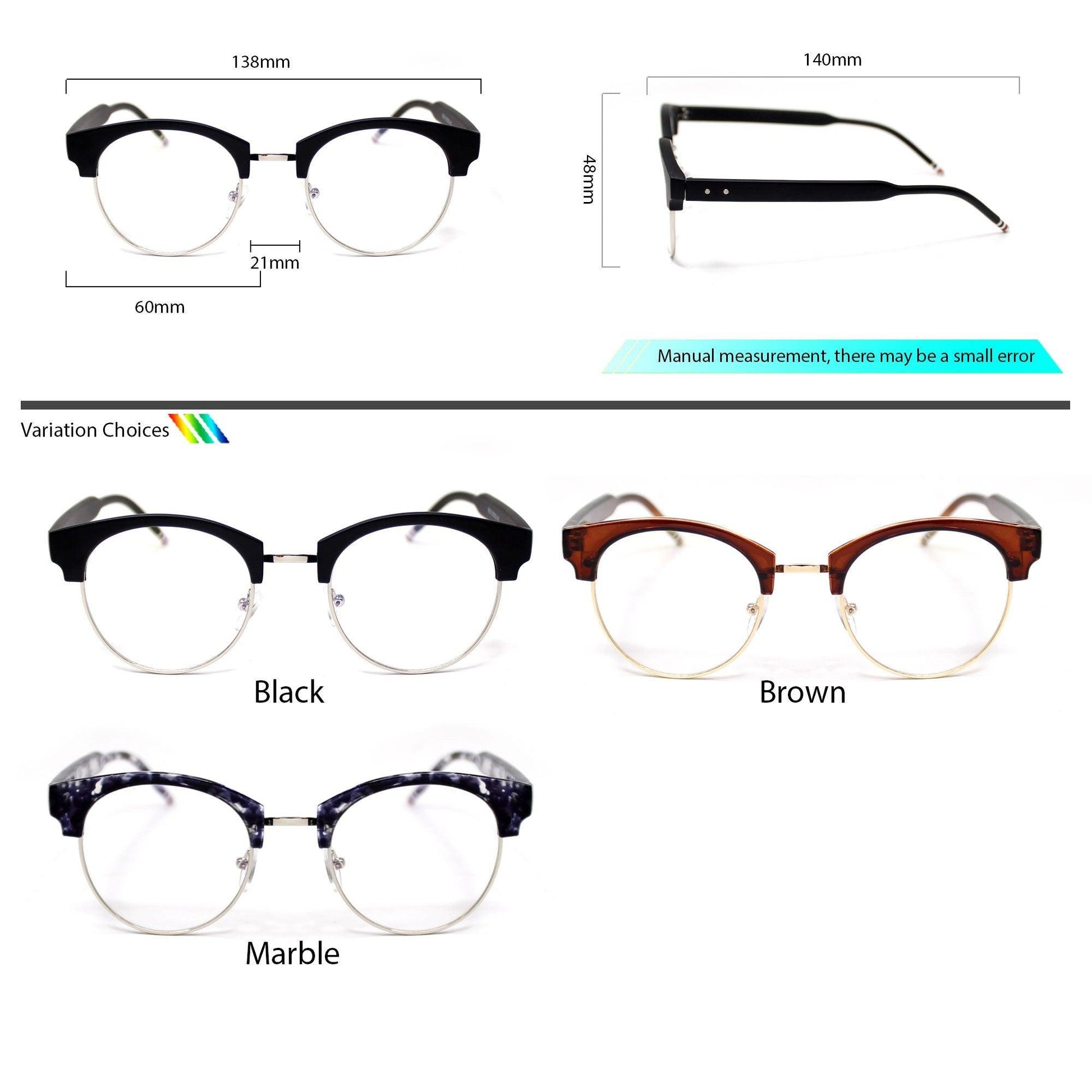 KEN CHAN x Peculiar LUXE Round Polycarbonate Frame Anti Radiation Glasses UV400 - peculiareyewear