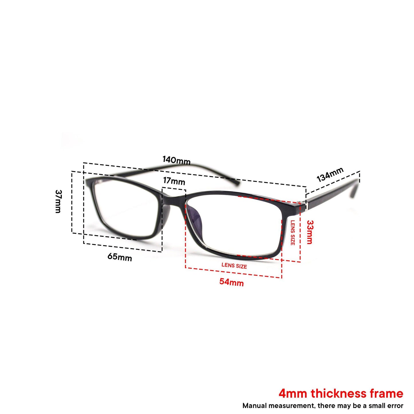 Peculiar MAXX Square Polycarbonate Frame Anti Radiation Glasses UV400 - peculiareyewear