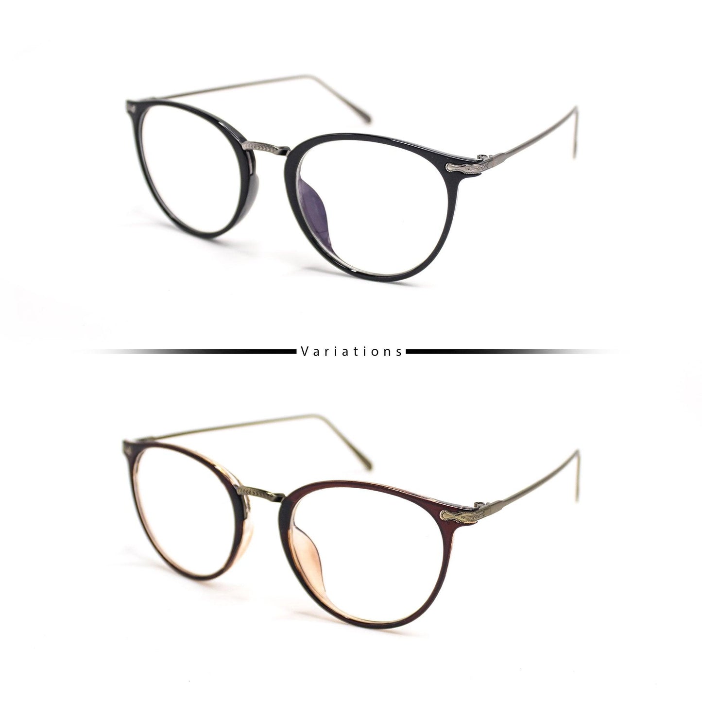 Peculiar JOANNE Round Polycarbonate Frame Anti Radiation Glasses UV400 - peculiareyewear