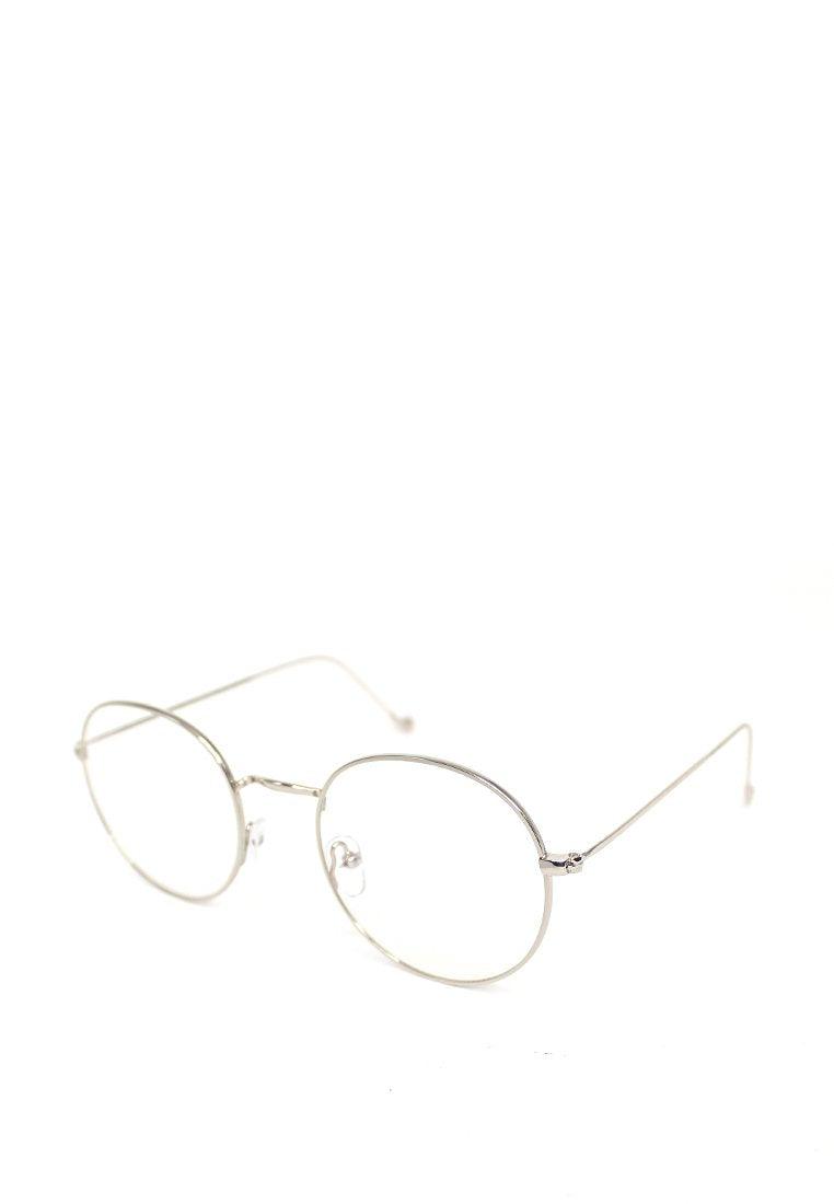 CES DRILON for Ces Style x Peculiar ICE BABY Round Alloy Frame Anti Radiation Glasses UV400 - peculiareyewear