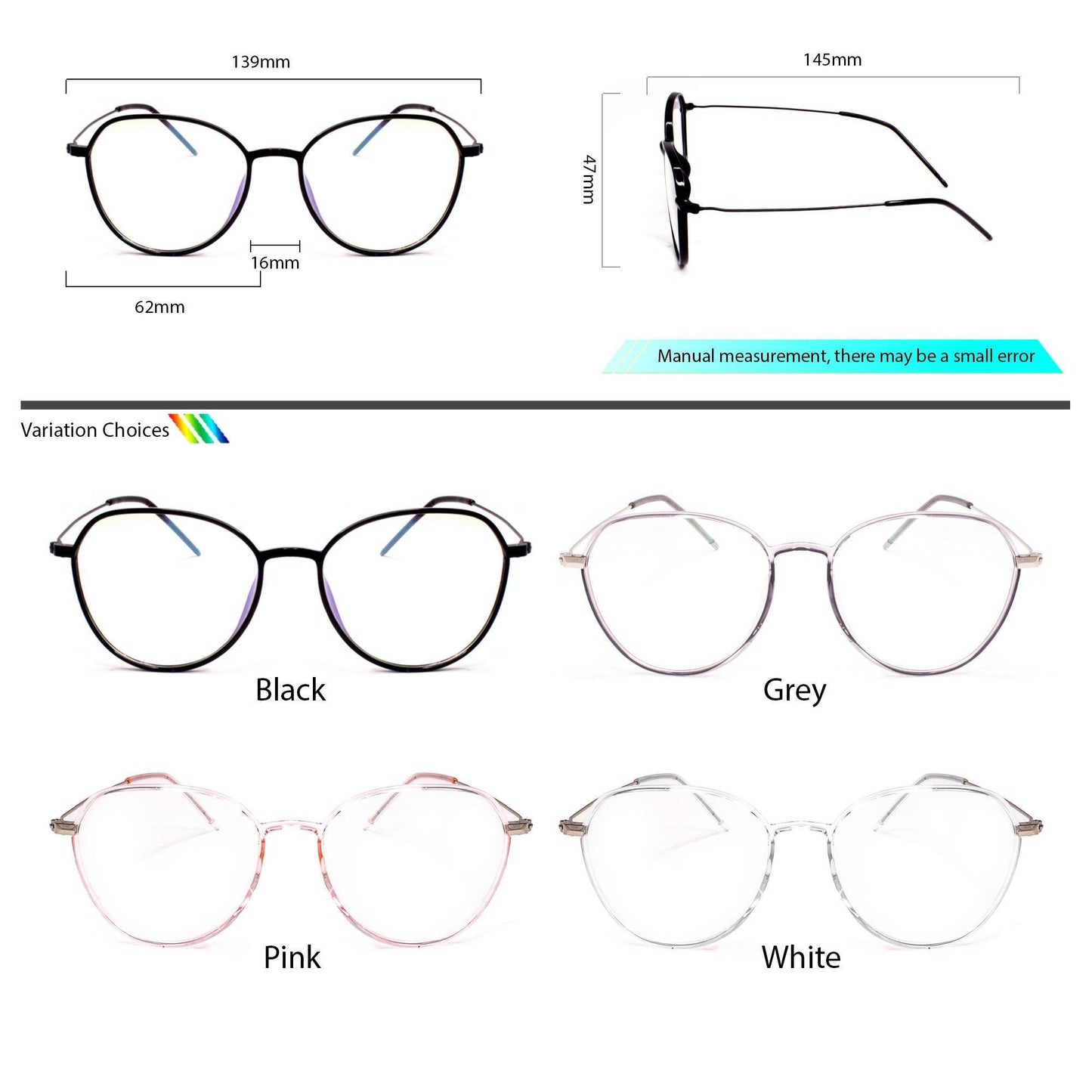 Peculiar LINUX Aviator FLEX TR90 Frame Anti Radiation Glasses UV400 - peculiareyewear