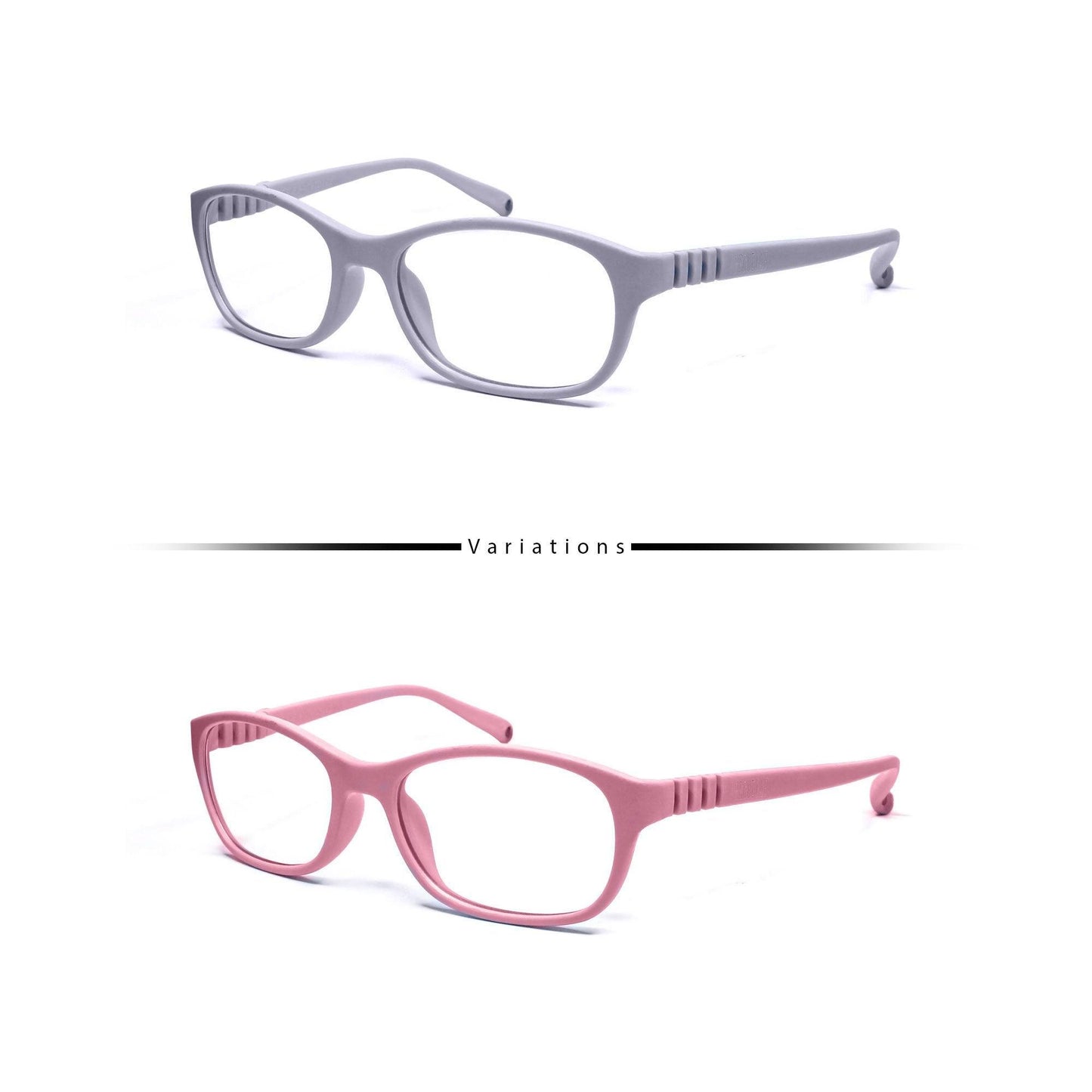 Peculiar TAYLOR Square KIDS FLEX TR90 Rubberized Frame Anti Radiation Glasses UV400 (3 - 8 Years Old) - peculiareyewear