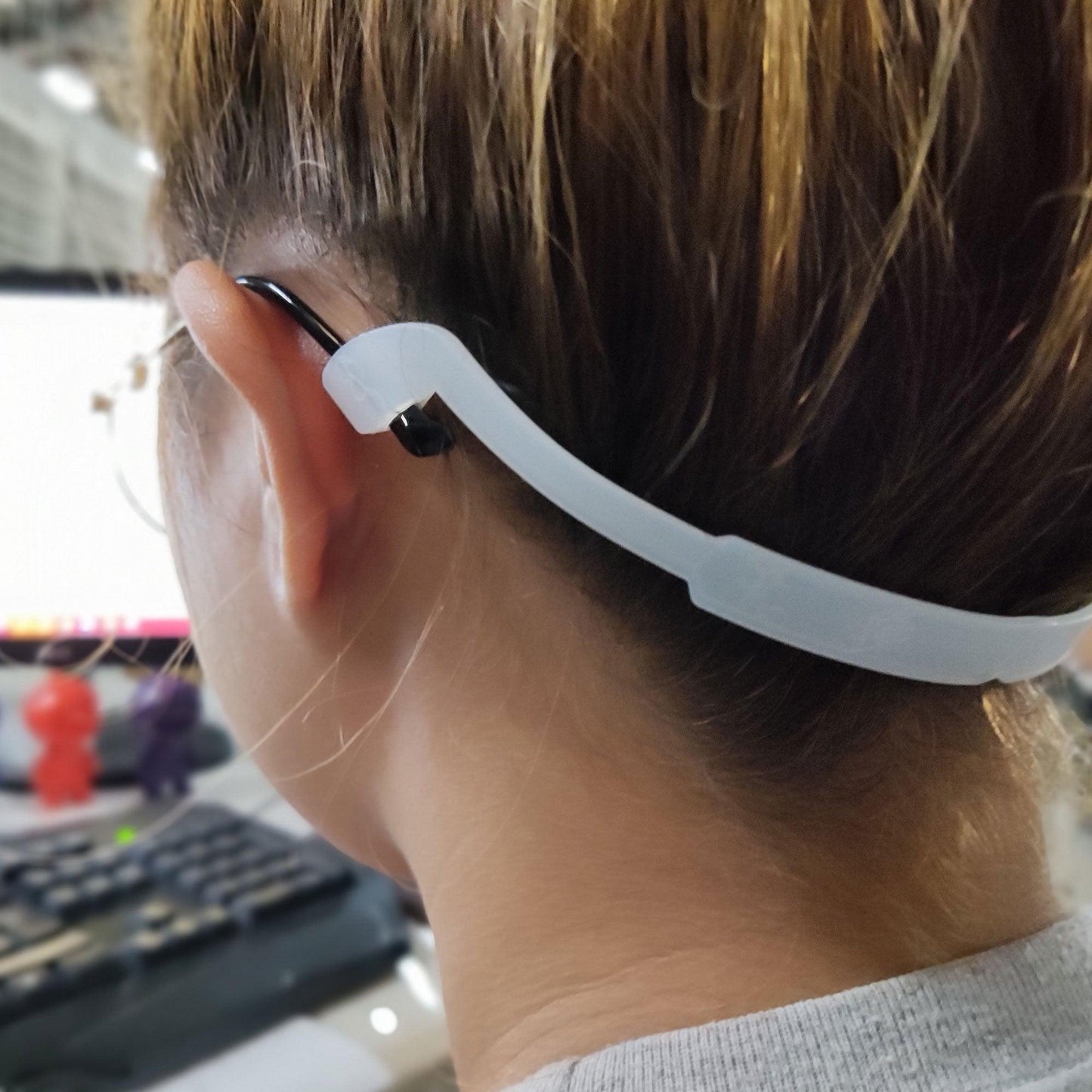 Peculiar S100 Silicon Rubber Eyeglass STRAP End Tips Anti Slip Ear Grip - peculiareyewear