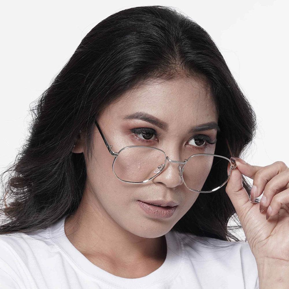 Peculiar ANGEL Deco Square SILVER Alloy (3x Metal Plating) Peculiar Photochromic TransitionPRO Lens - peculiareyewear