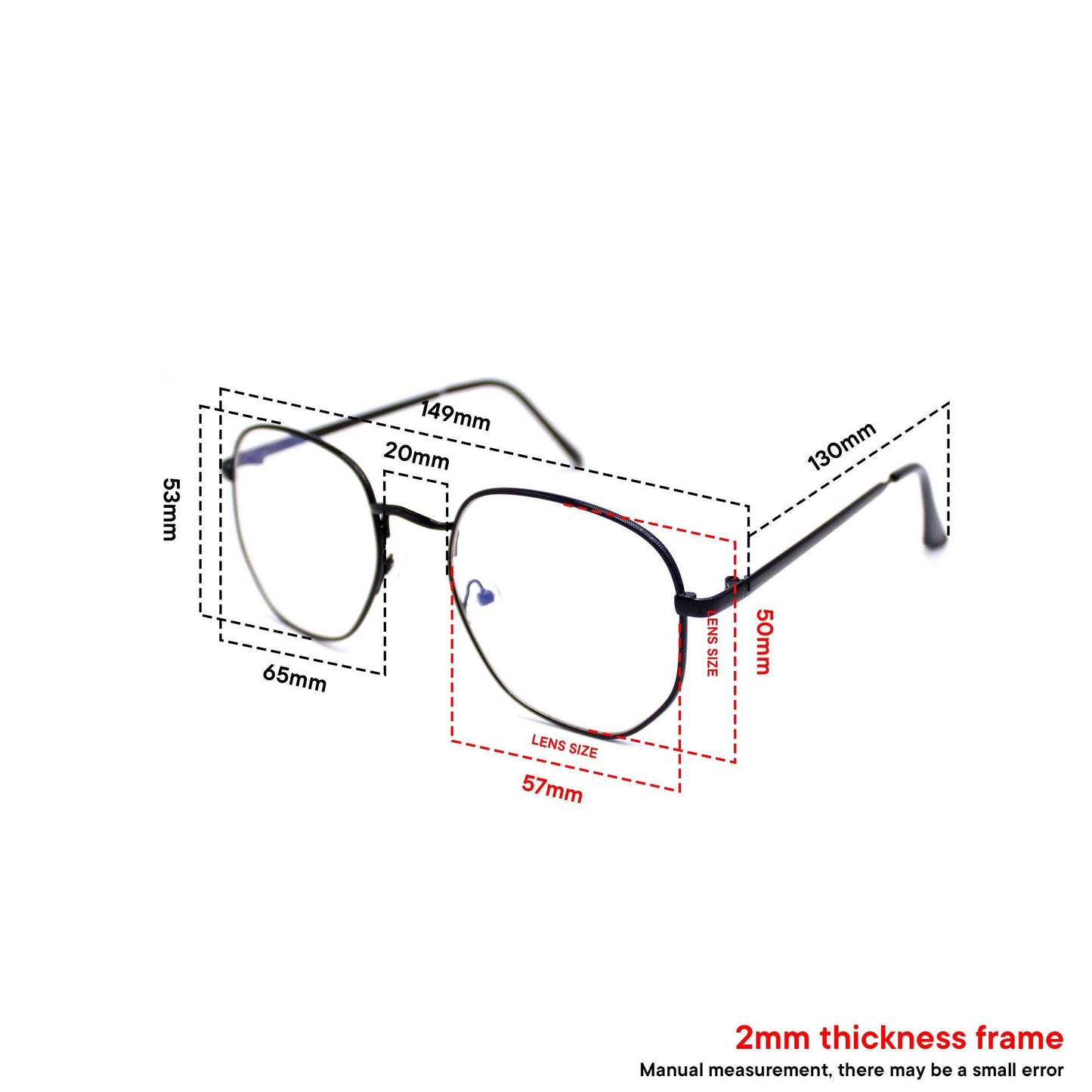 Peculiar ANGEL Deco Square Alloy (3x Metal Plating) Frame UV400 - peculiareyewear