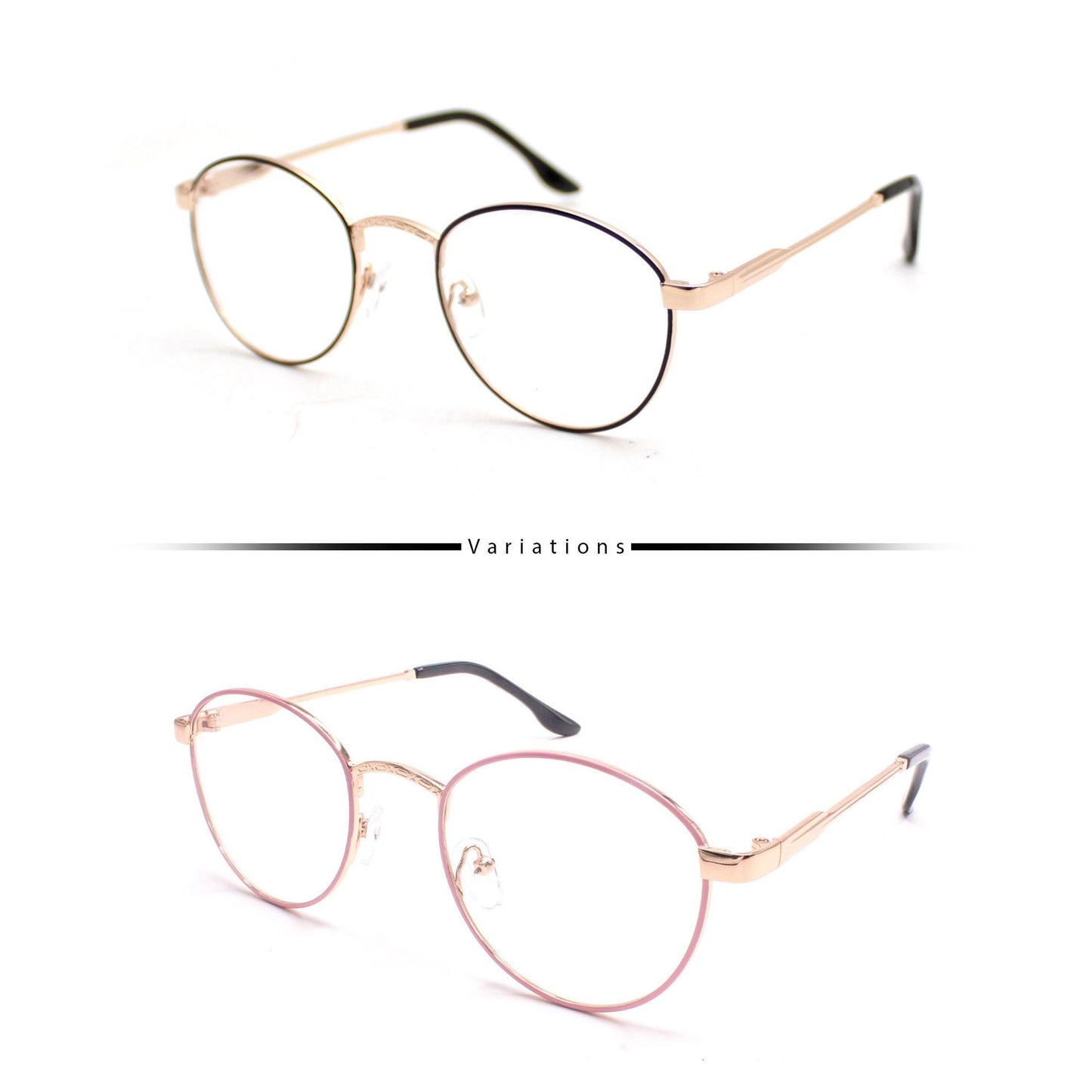 Peculiar ALEX Round Alloy ( 3x Metal Plating) Frame Anti Radiation Glasses UV400 - peculiareyewear