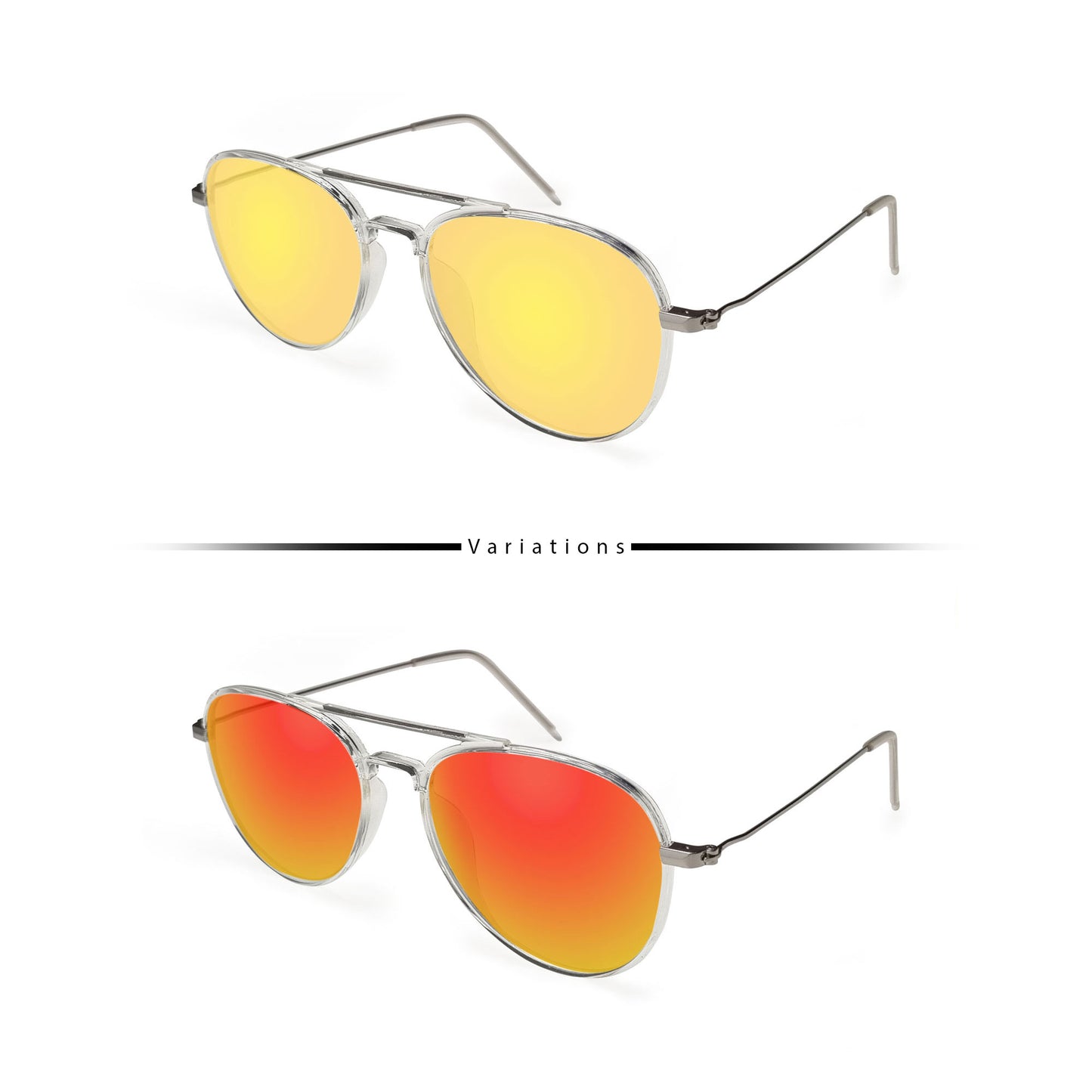 Hero White Aviator UV400