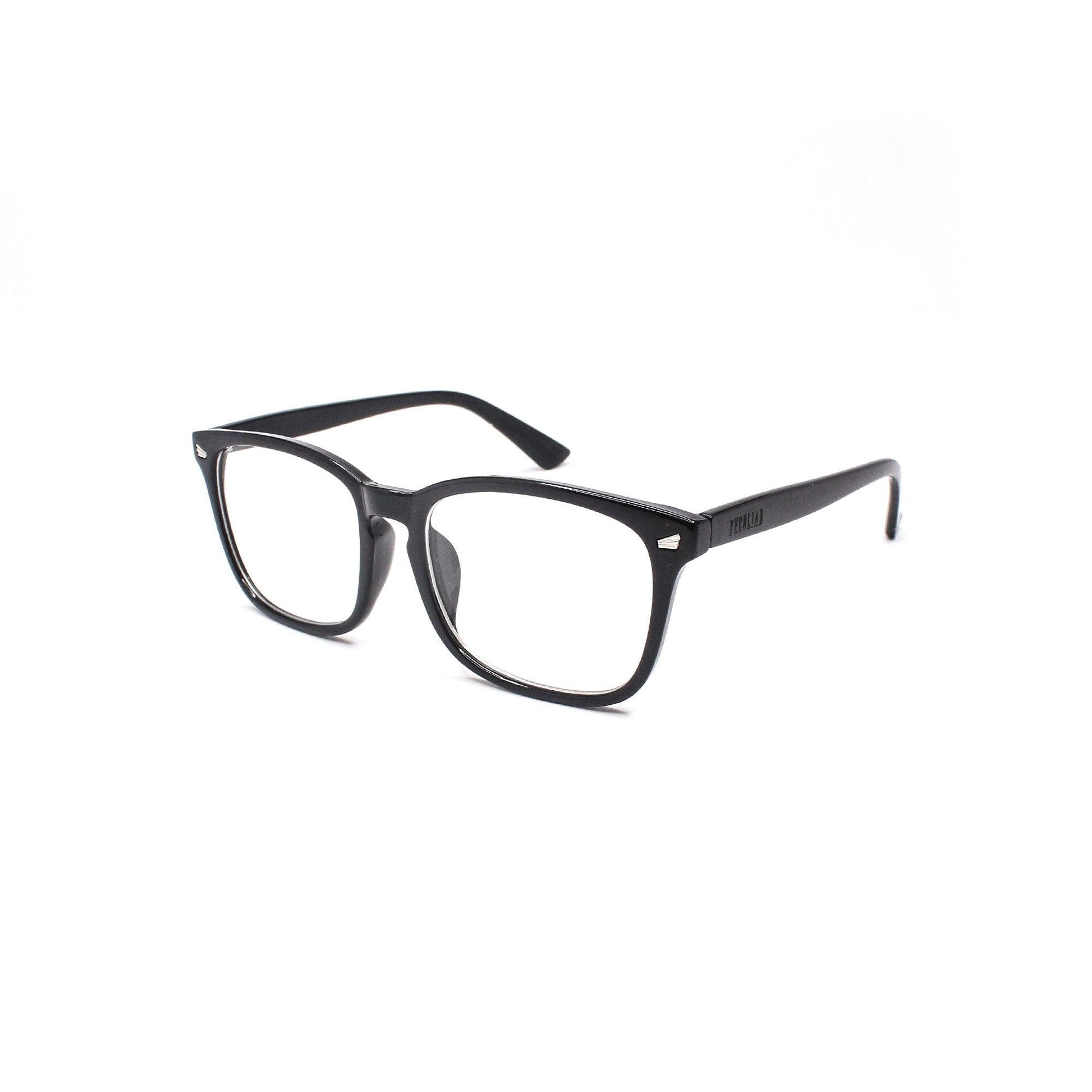 Peculiar AOKI Square BLACK Polycarbonate Frame Photochromic TransitionPRO Lens - peculiareyewear