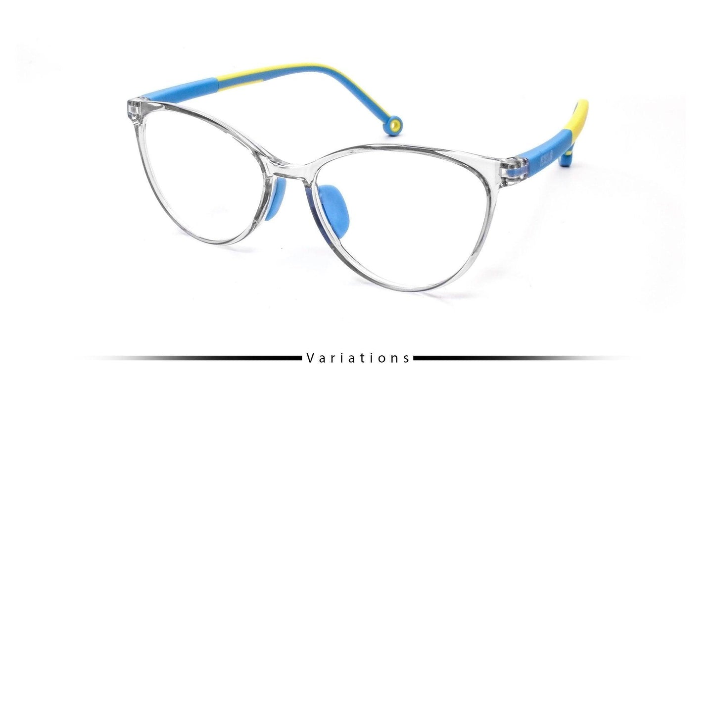 Peculiar AIDEN Cat Eye KIDS FLEX TR90 Rubberized Frame Anti Radiation Glasses UV400 - peculiareyewear