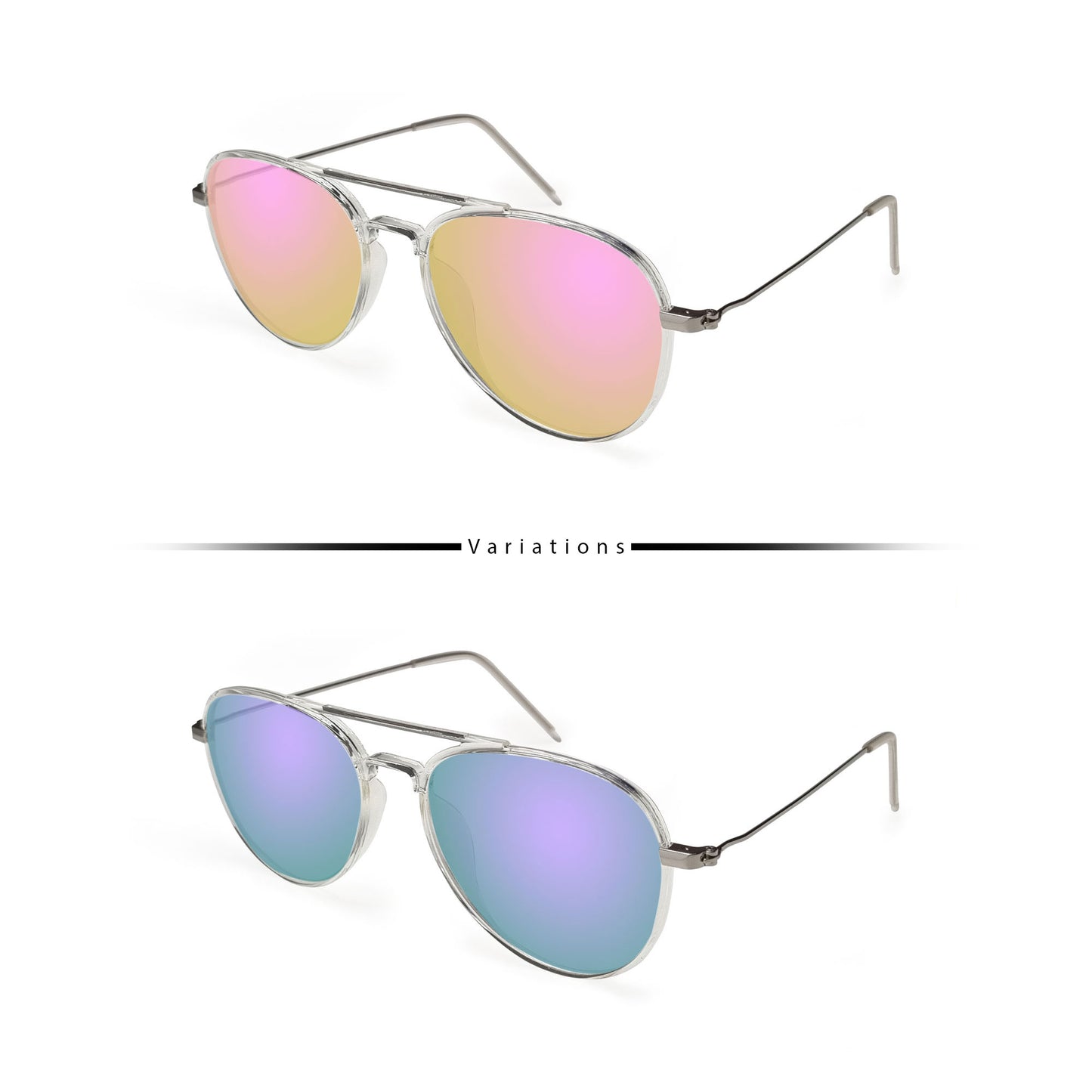 Hero White Aviator UV400