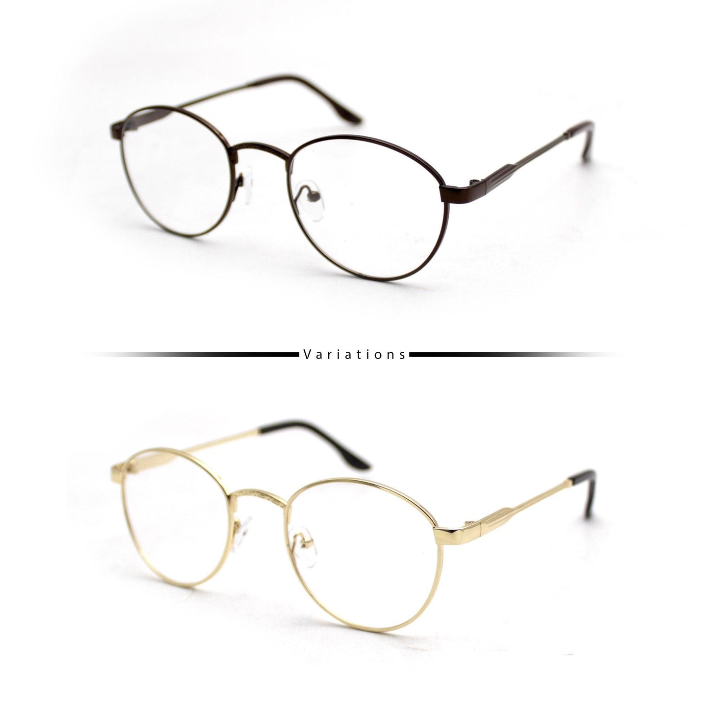 Peculiar ALEX Round Alloy ( 3x Metal Plating) Frame Anti Radiation Glasses UV400 - peculiareyewear
