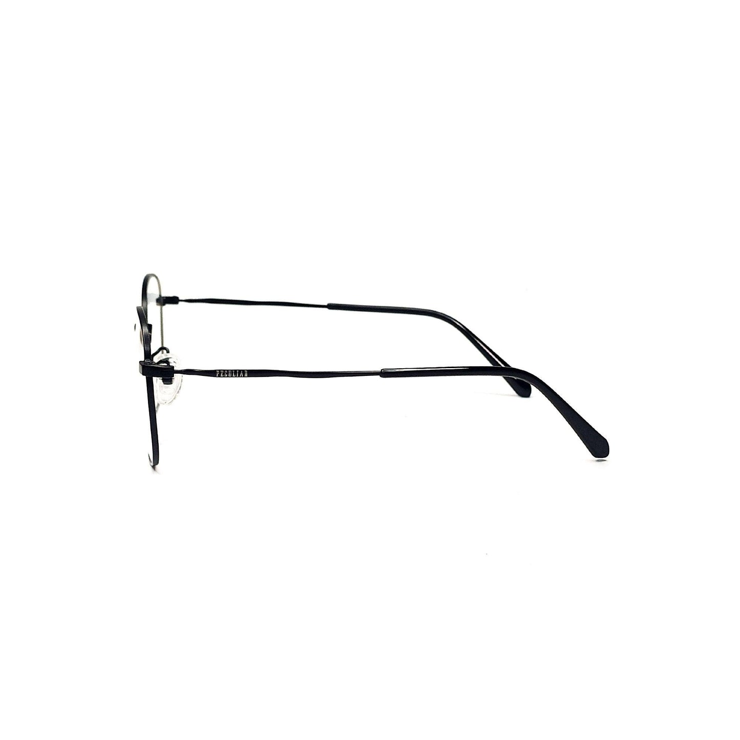 Peculiar JIN Square Stainless Steel Frame Anti Radiation Glasses UV400 - peculiareyewear