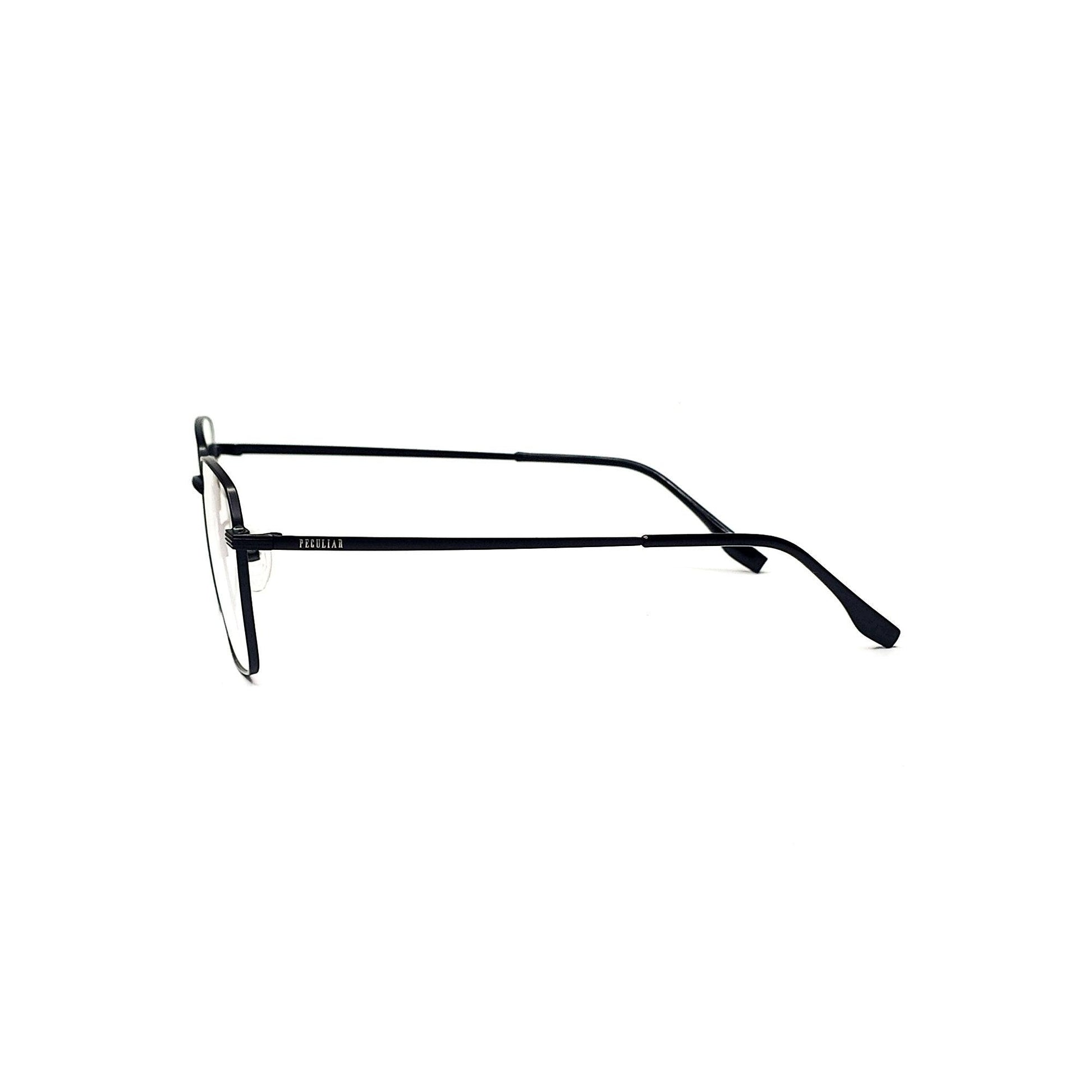 Peculiar NICK Square Stainless Steel Frame Anti Radiation Glasses UV400 - peculiareyewear