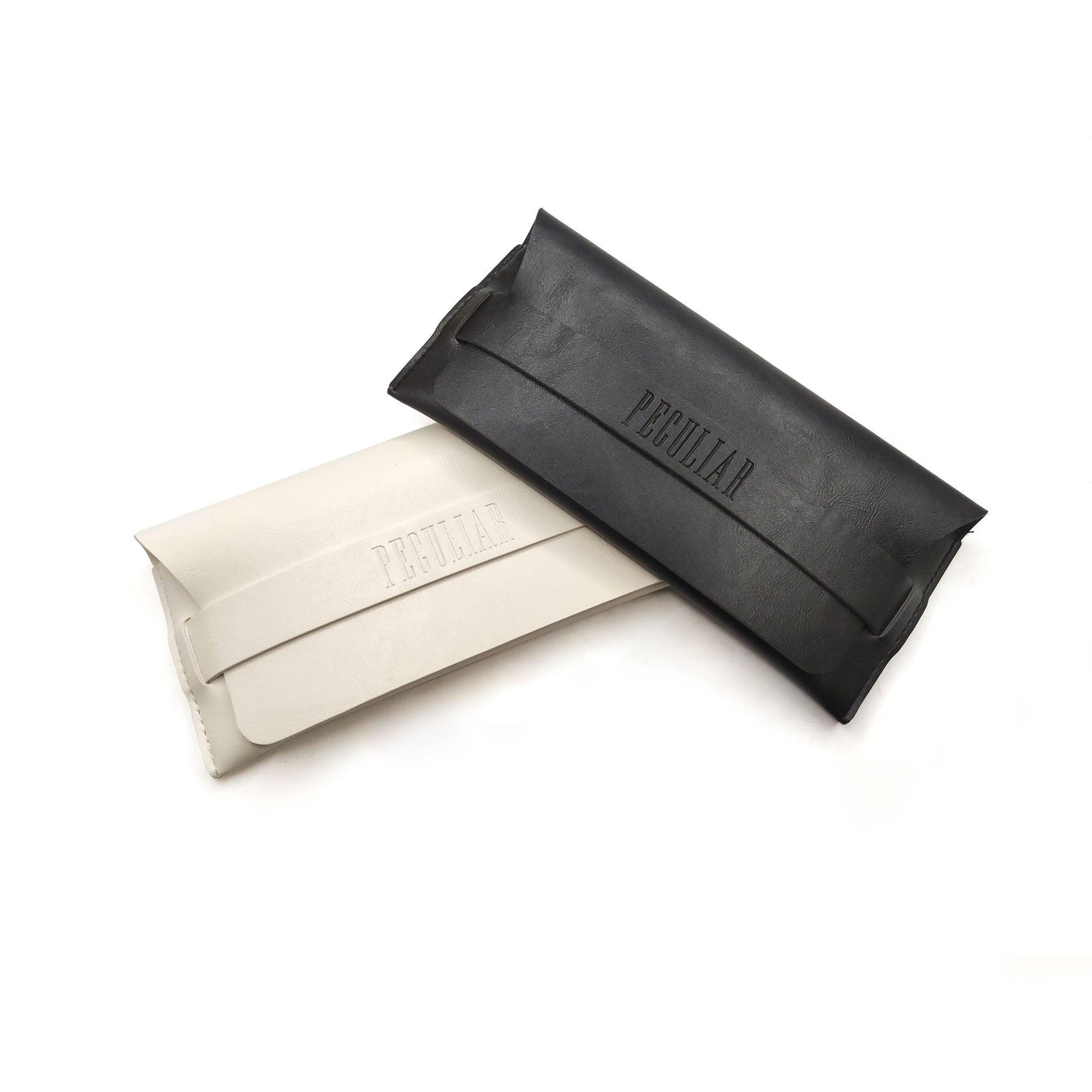 Peculiar SLIM Case Limited Edition PU LEATHER Eyewear Case / Eyeglass- Peculiar and Odd Collection - Case Only - NO EYEWEAR - peculiareyewear
